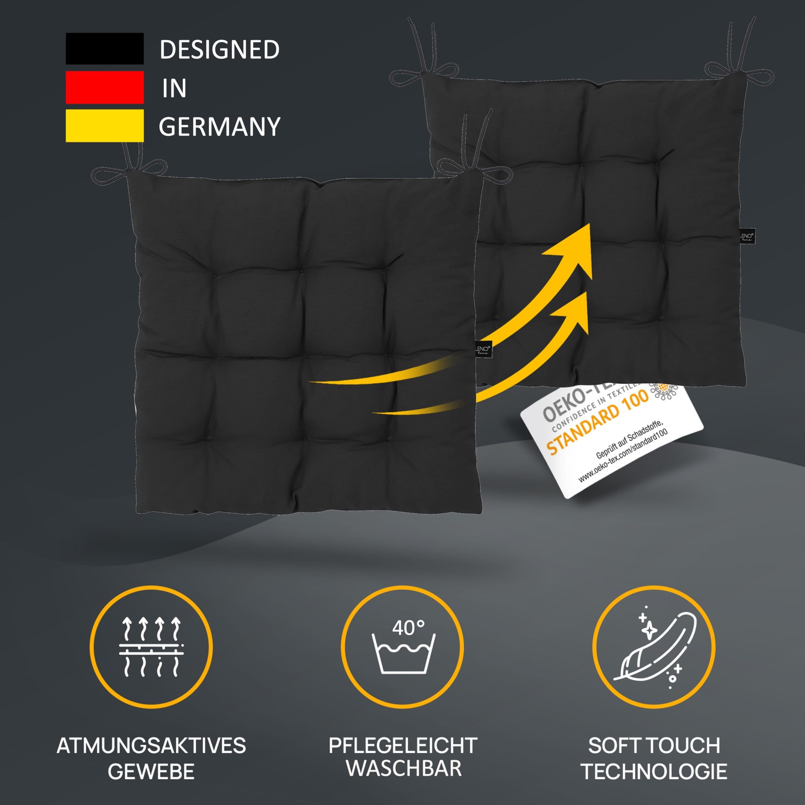 LILENO HOME Stuhlkissen Sitzkissen für Gartenstuhl, günstig online kaufen