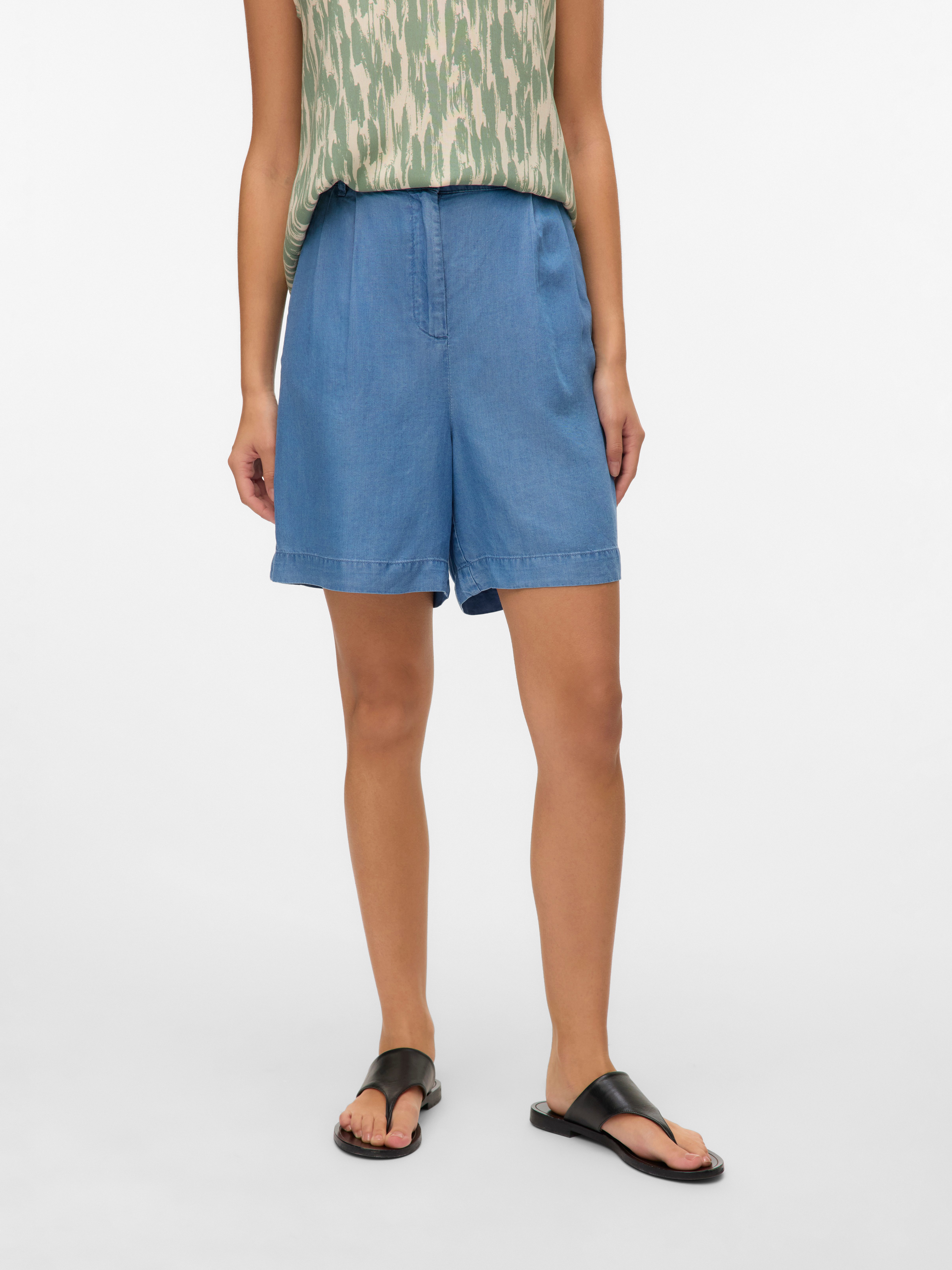 Vero Moda Shorts VMFLEUR HW BERMUDA TENCEL SHORTS GA Viskose, loose fit günstig online kaufen