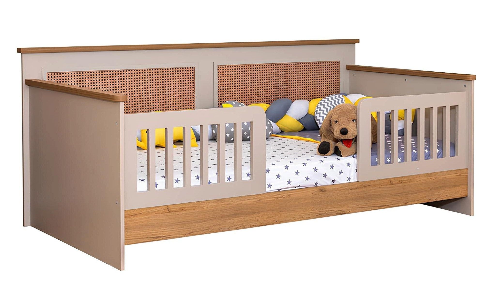Xlmoebel Kinderbett Braunes Designer Funktionsbett mit hochwertiger Verarbeitung (Kinderbett, 1-tlg., Kinderbett), Hergestellt in Europa