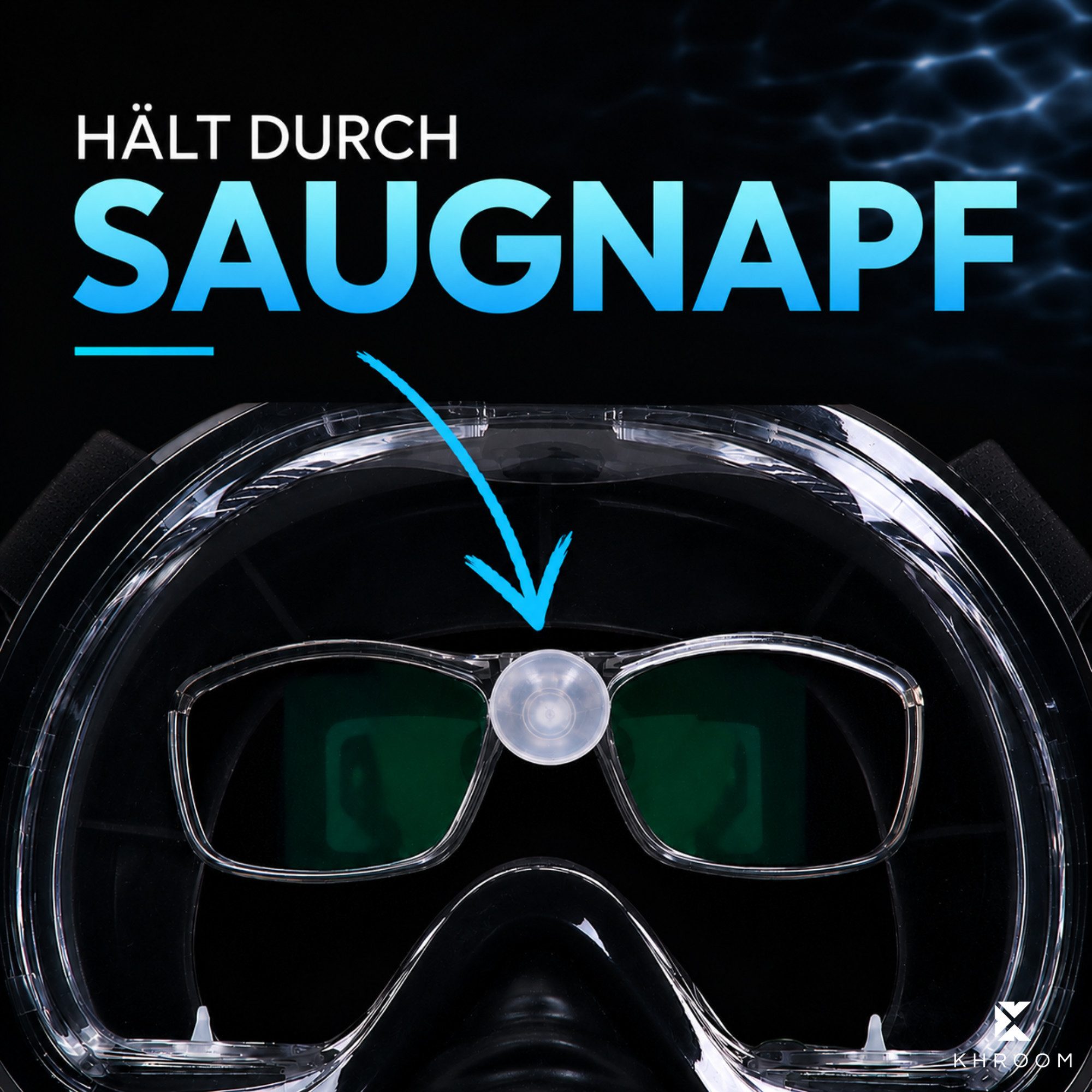 Khroom Schnorchel Schnorchelmasken Brillengläser Sehhilfe von -8.0 bis +8.0 Dioptrien – Bild 4 von 5