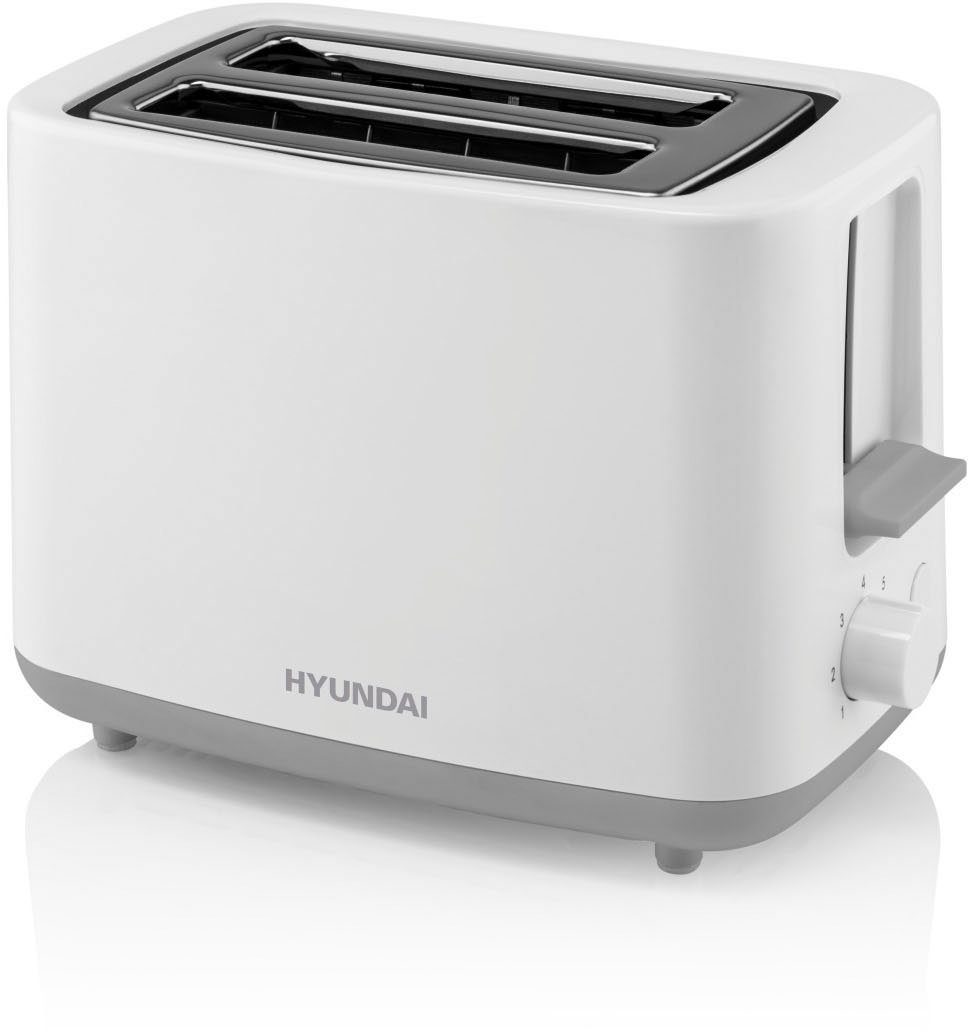 Hyundai Toaster TO261, 2 Schlitze, für 2 Scheiben, 700 W, 7 Leistungsstufen, STOP Taste, Krümelschublade