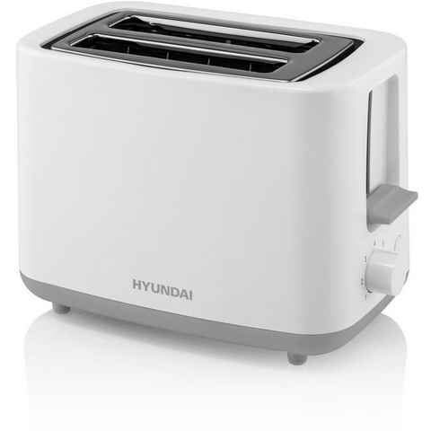 Hyundai Toaster TO261, 2 Schlitze, für 2 Scheiben, 700 W, 7 Leistungsstufen, STOP Taste, Krümelschublade