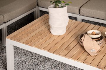 BOURGH Gartentisch BRASILIA Sofa Tisch für Garten und Terasse - 45x120x70cm Teak Holz