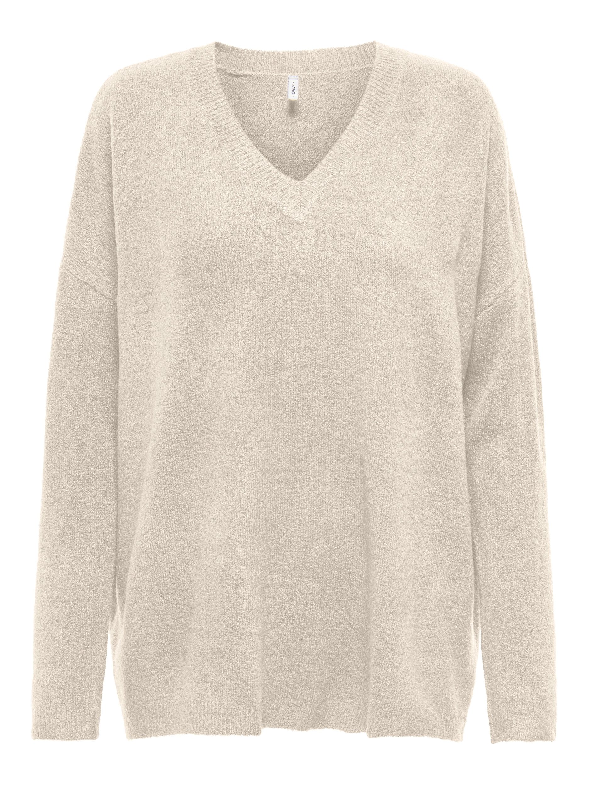 ONLY Strickpullover ONLTALIO LS LONG V-NECK BF KNT