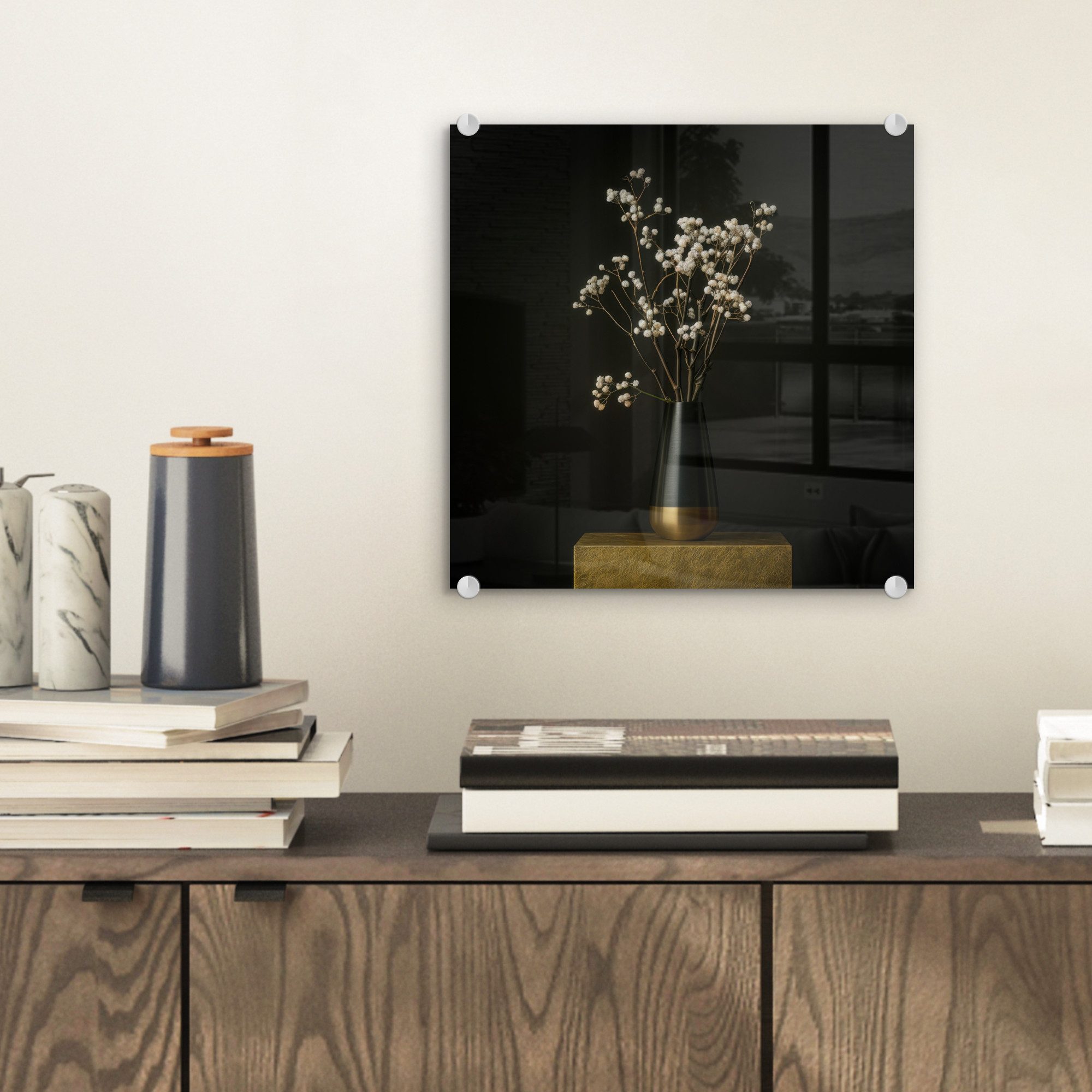MuchoWow Acrylglasbild Blumenzwiebeln - Weiß - günstig online kaufen