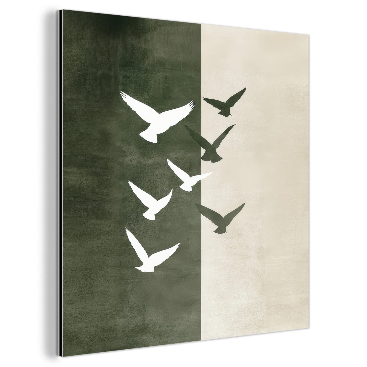 MuchoWow Metallbild Japandi - Vogel - günstig online kaufen