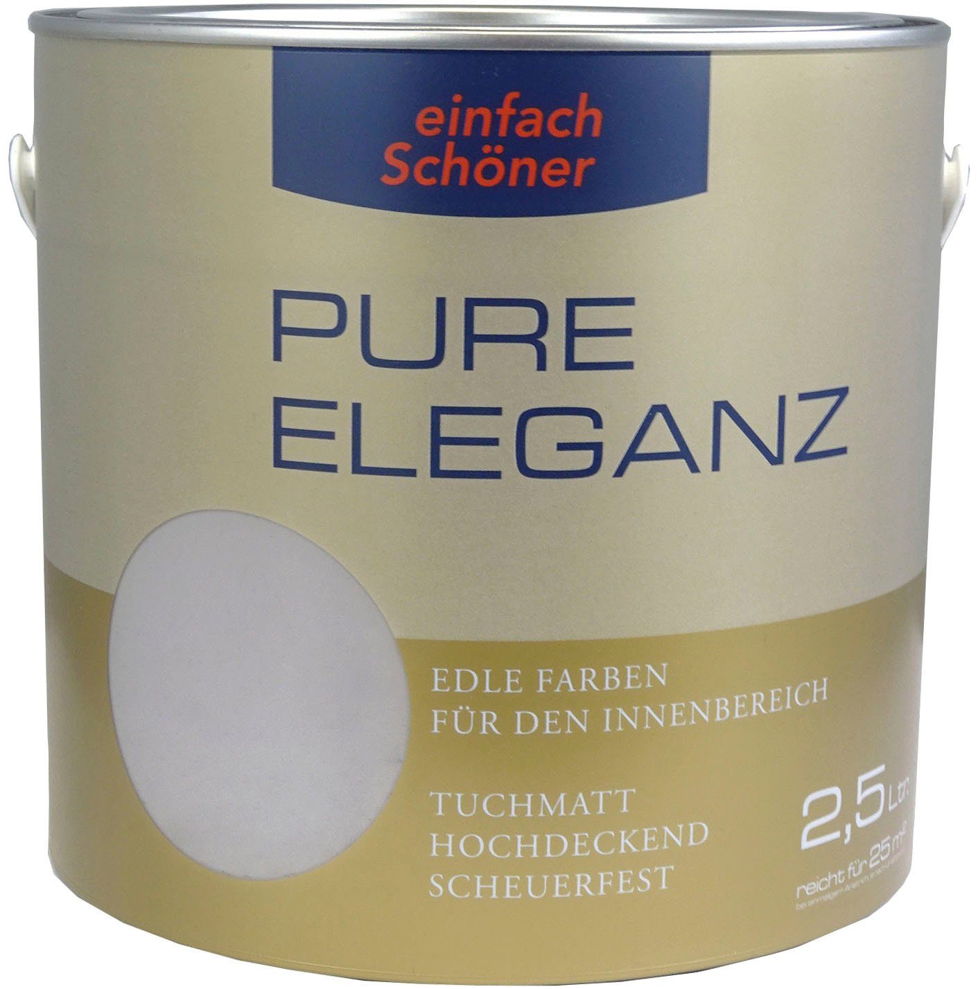 einfach Schöner Farbwelten Wandfarbe Schöner Farbkraft Pure Mondsteingrau intensive einfach Eleganz