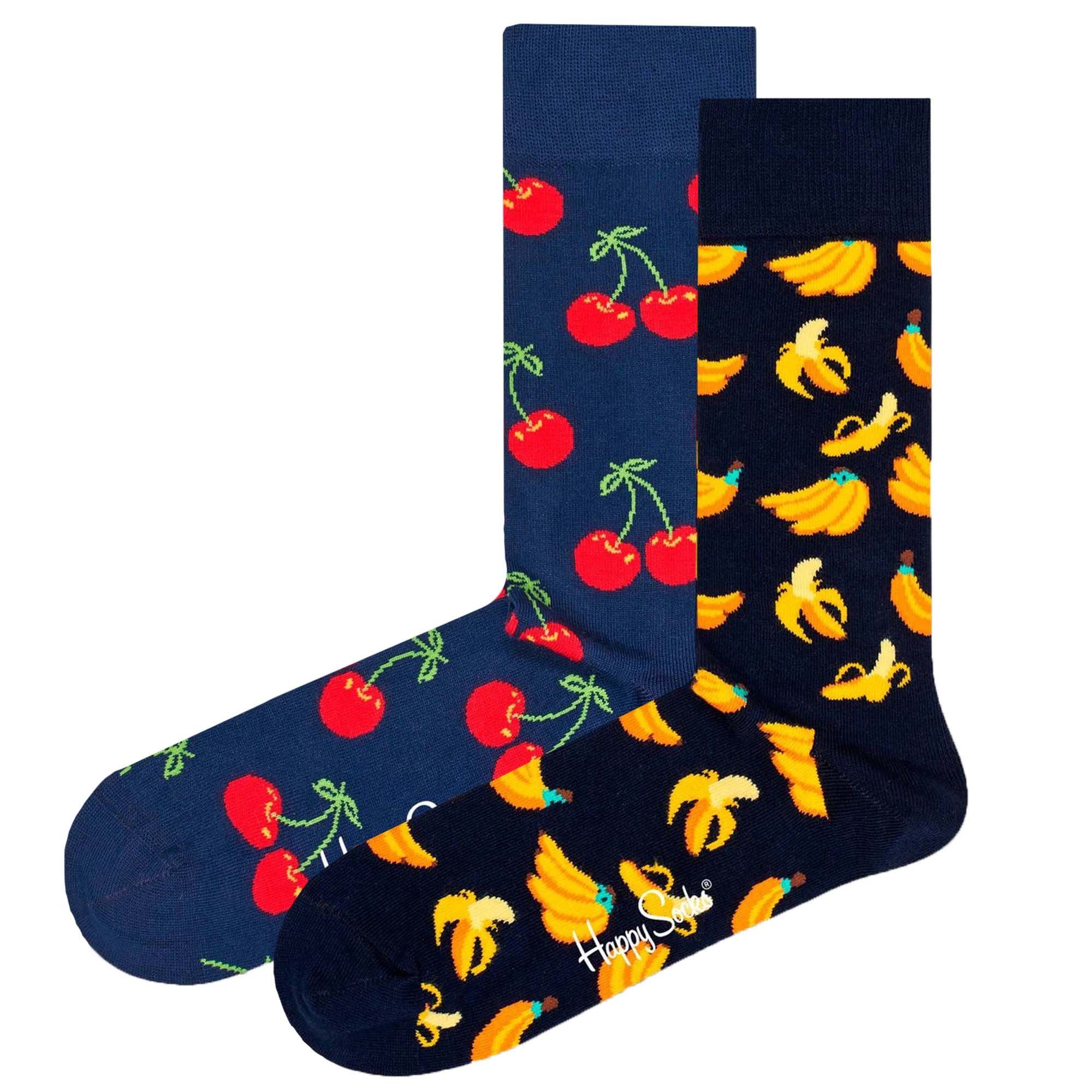 Happy Socks Kurzsocken Unisex Socken 2er Pack Baumwolle (Packung, 2er Pack)