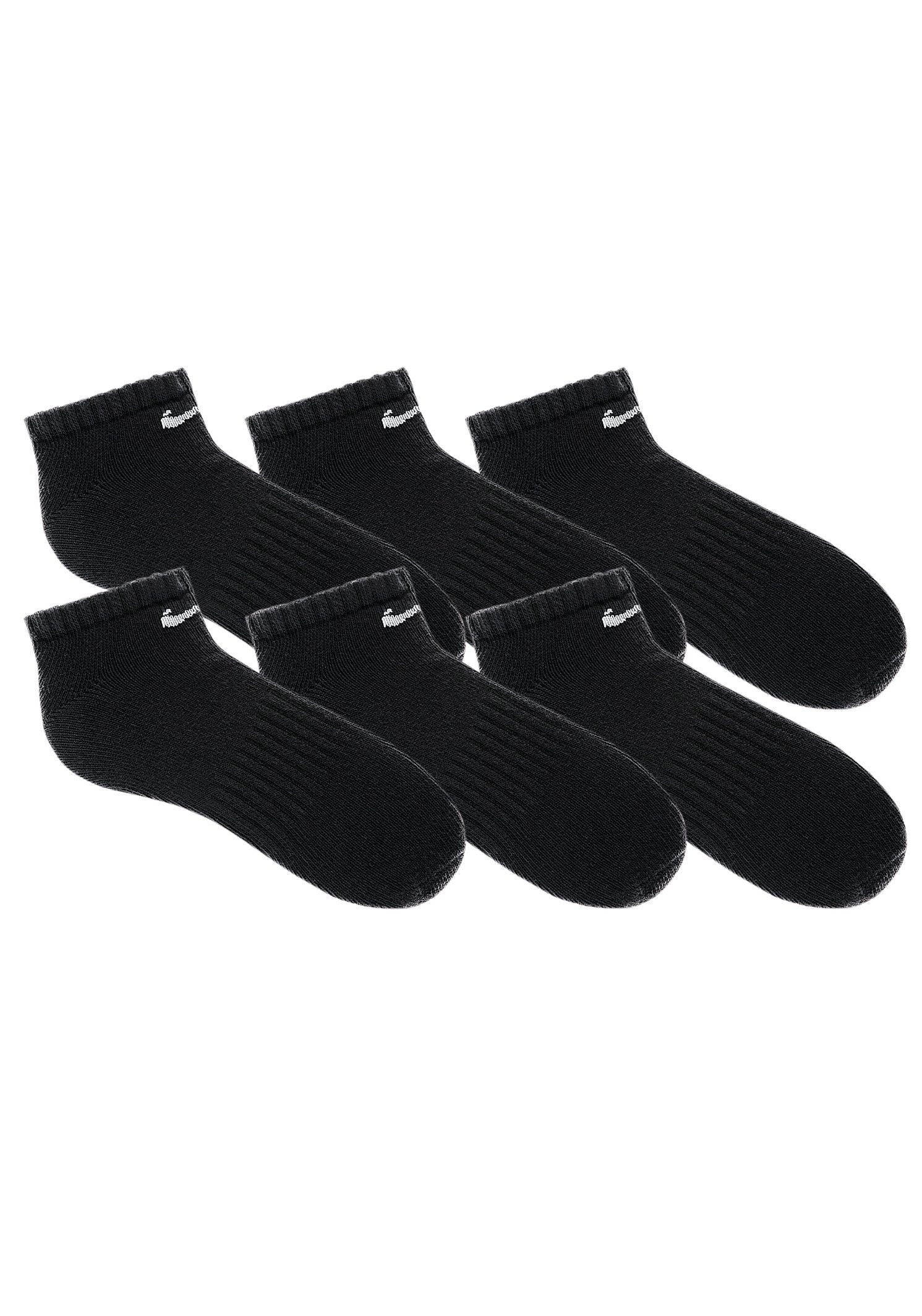 Nike Sneakersocken (6-Paar) schwarz mit Mittelfußgummi