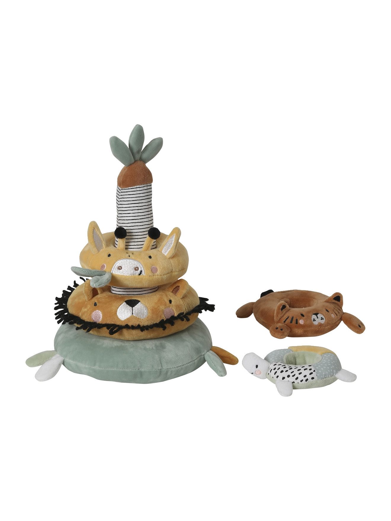 vertbaudet Schmusetuch Baby Stapelspiel TANSANIA, Stoff