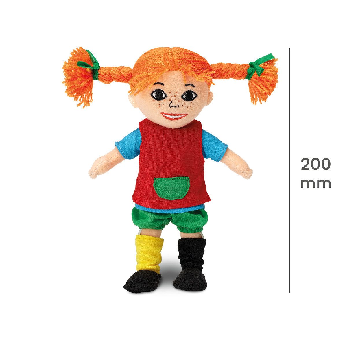 Pippi Langstrumpf Stoffpuppe Pippi Langstrumpf 20 cm Mädchen (1-tlg) – Bild 5 von 5