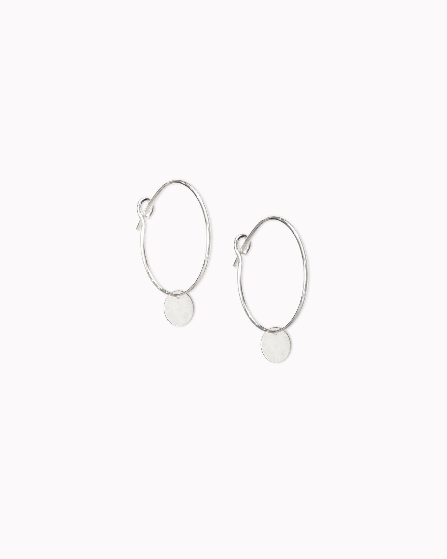 lille mus Paar Creolen Creolen 'Plättchen' 925 Silber / vergoldet günstig online kaufen