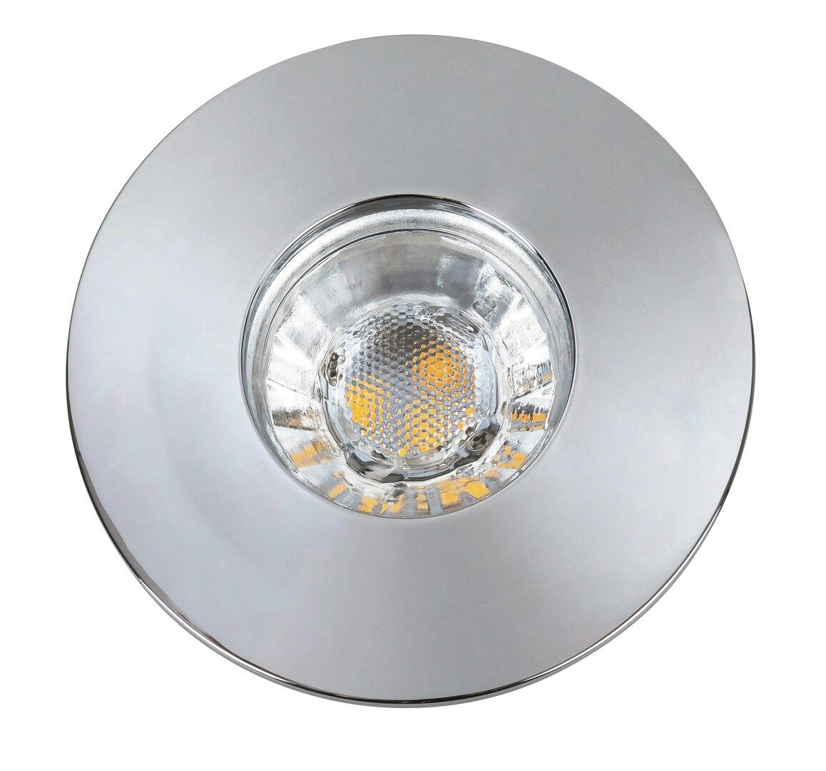 Rabalux LED Deckenspots "Randy" Kunststoff, silber, rund, 4W, warmweiß, 350lm, ø80mm, wassergeschützt, warmweiß