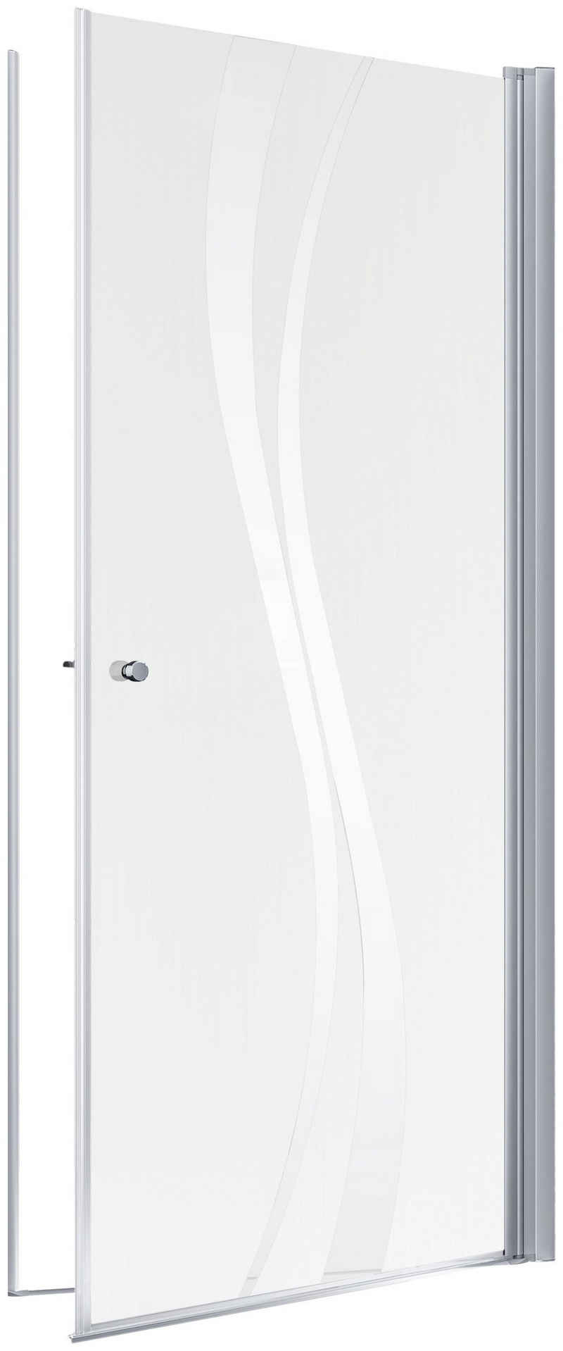 Schulte Dusch-Drehtür »Alexa Style 2.0«, 90x192 cm, Sicherheitsglas, (Spar-Set) BxH: 80 x 192 cm