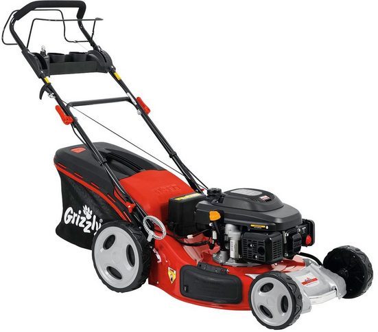 Grizzly Tools Benzinrasenmäher »BRM 56196 AOHV EStart«, 56 cm