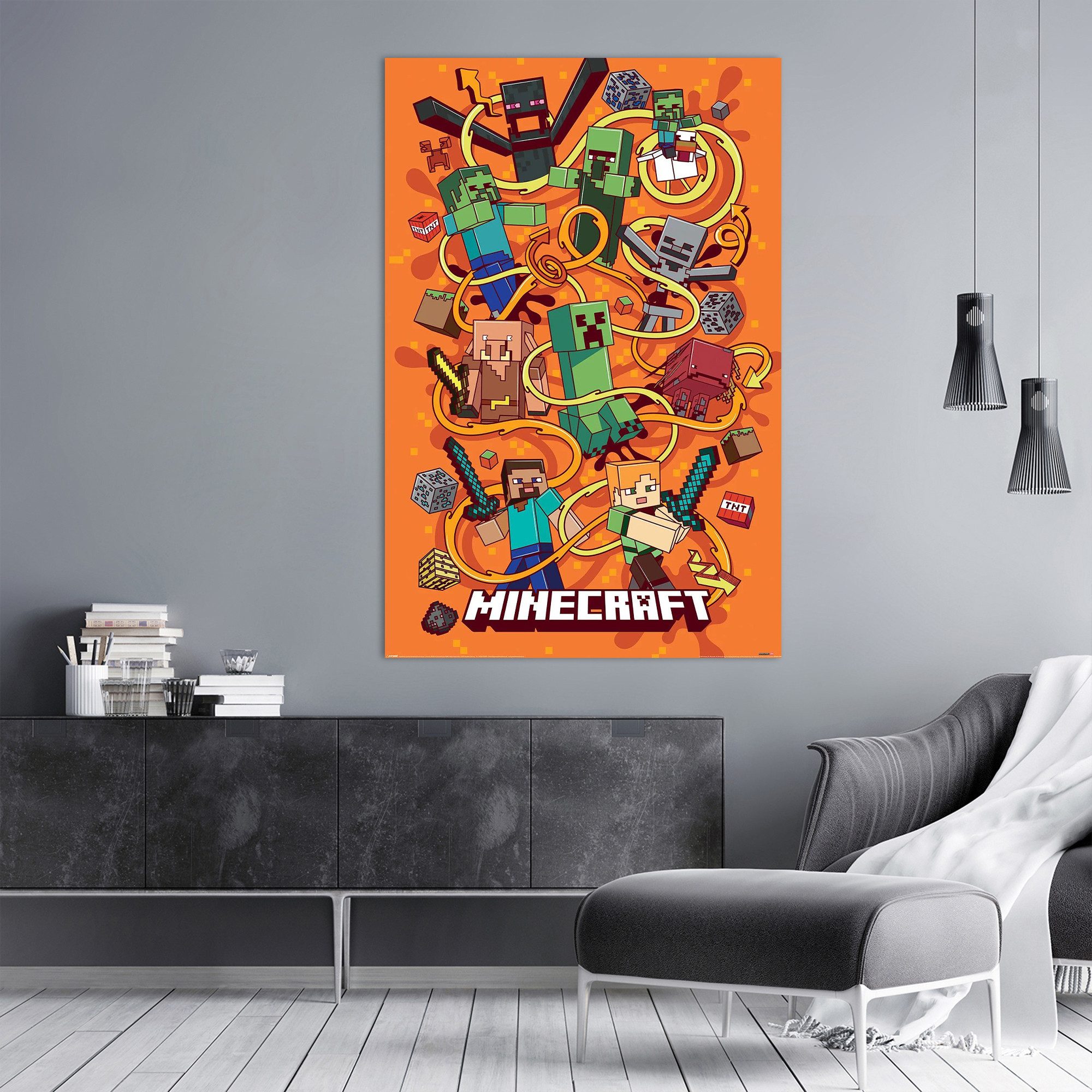 PYRAMID Poster Minecraft Poster Funtage Montage 61 x 91,5 cm