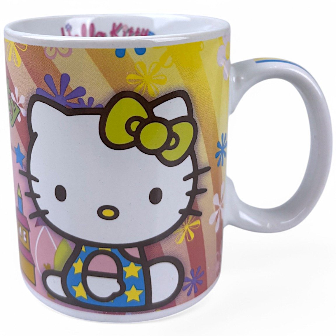 Hello Kitty Tasse Bunte Stadt, Keramik, Kinderbecher 325 ml im Geschenkkarton
