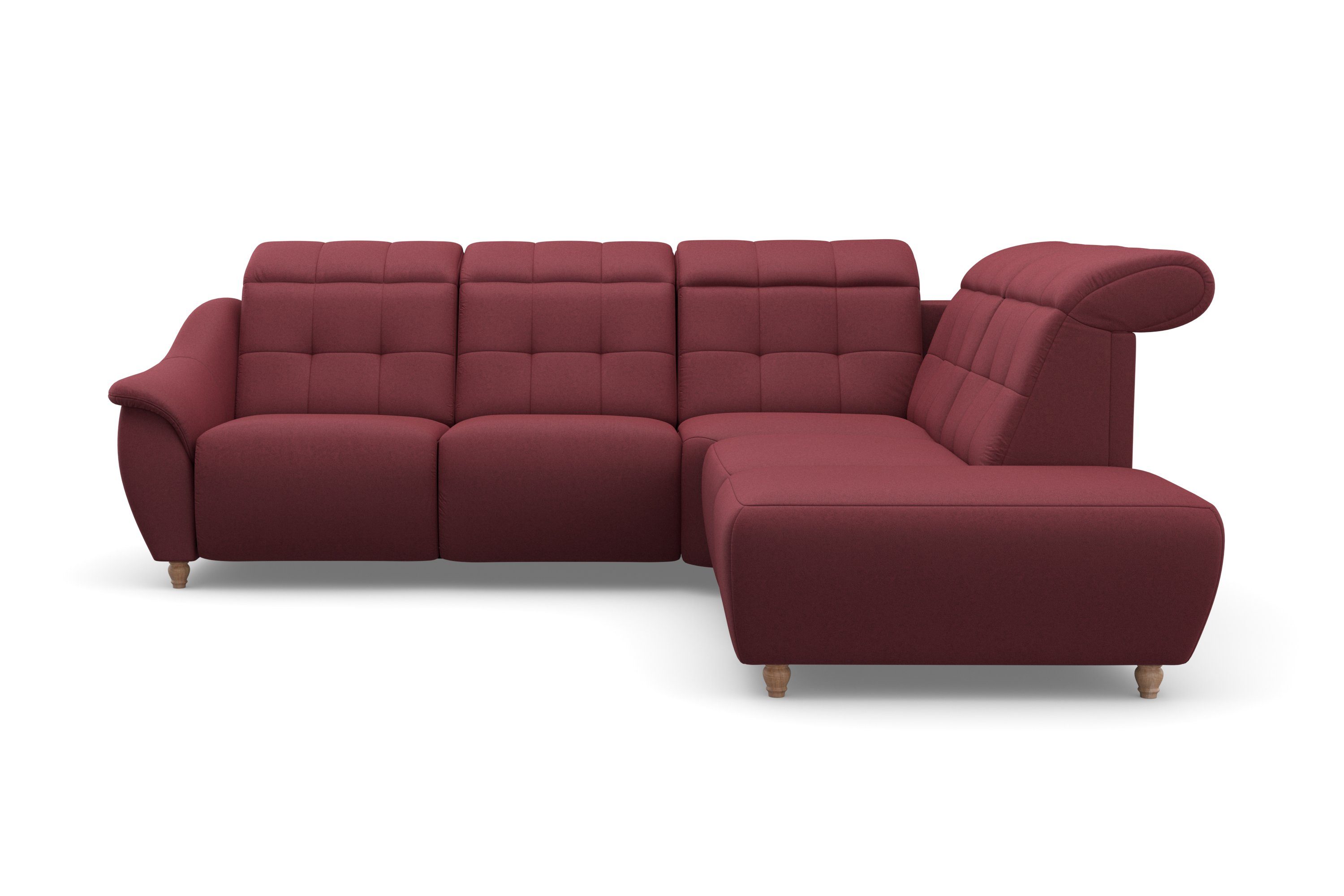 Home affaire Ecksofa Boston L-Form, Kopfteilverstellung günstig online kaufen
