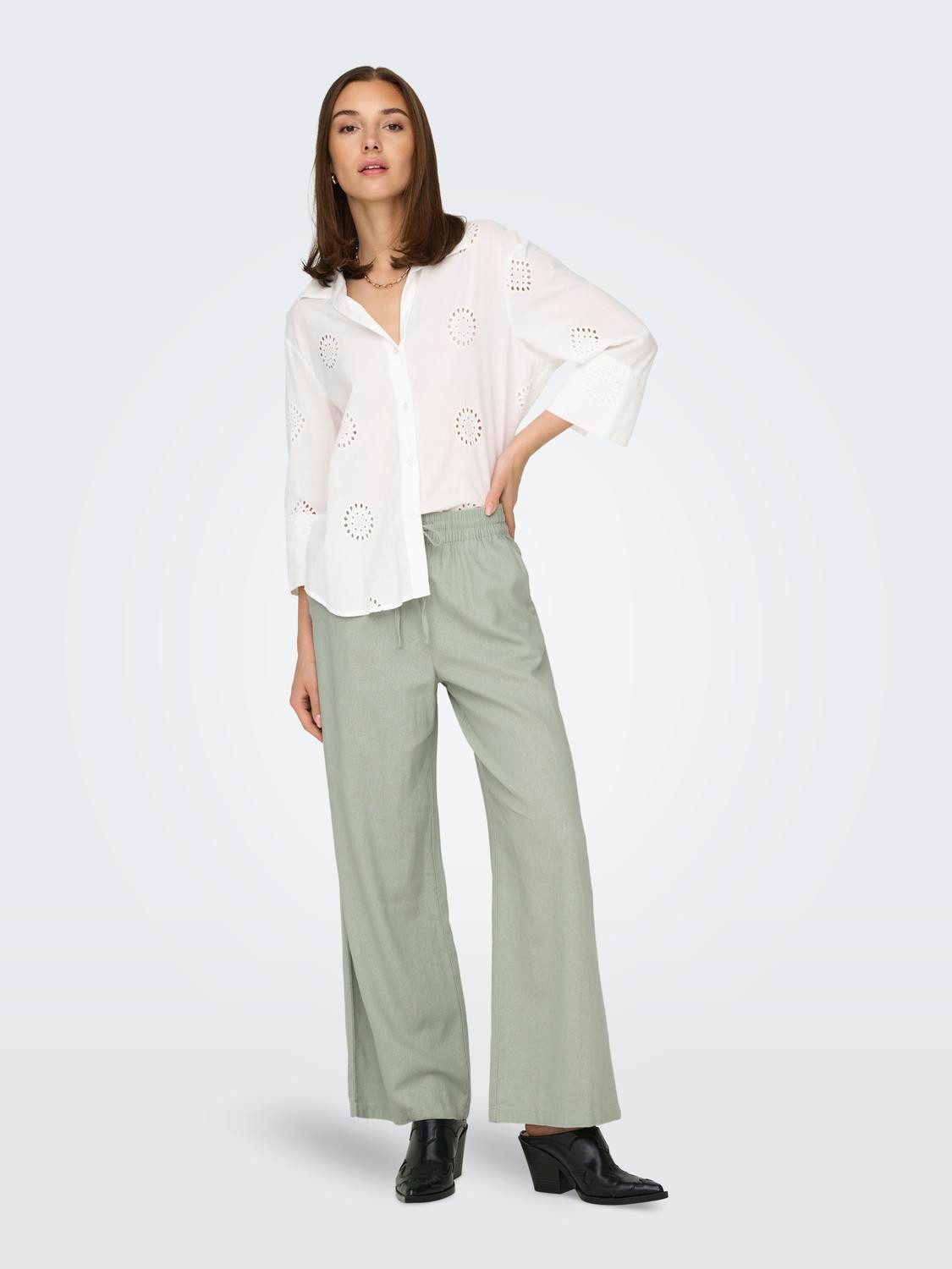 JACQUELINE de YONG Stoffhose hohe Taille günstig online kaufen