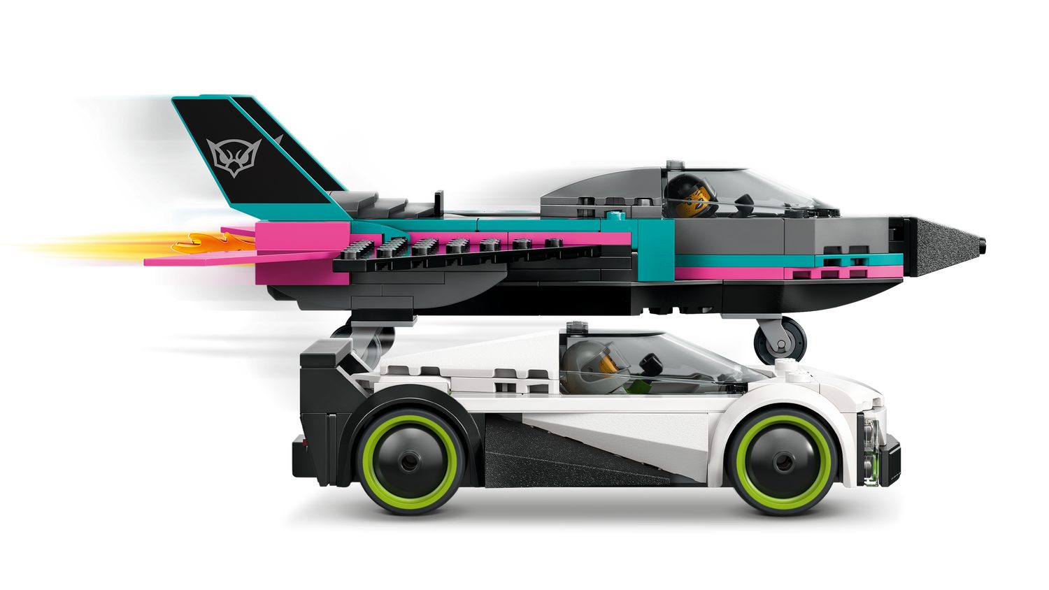 LEGO® City 60489 Düsenflieger vs. Rennauto Spielbausteine, (Set, 259 St., Set)