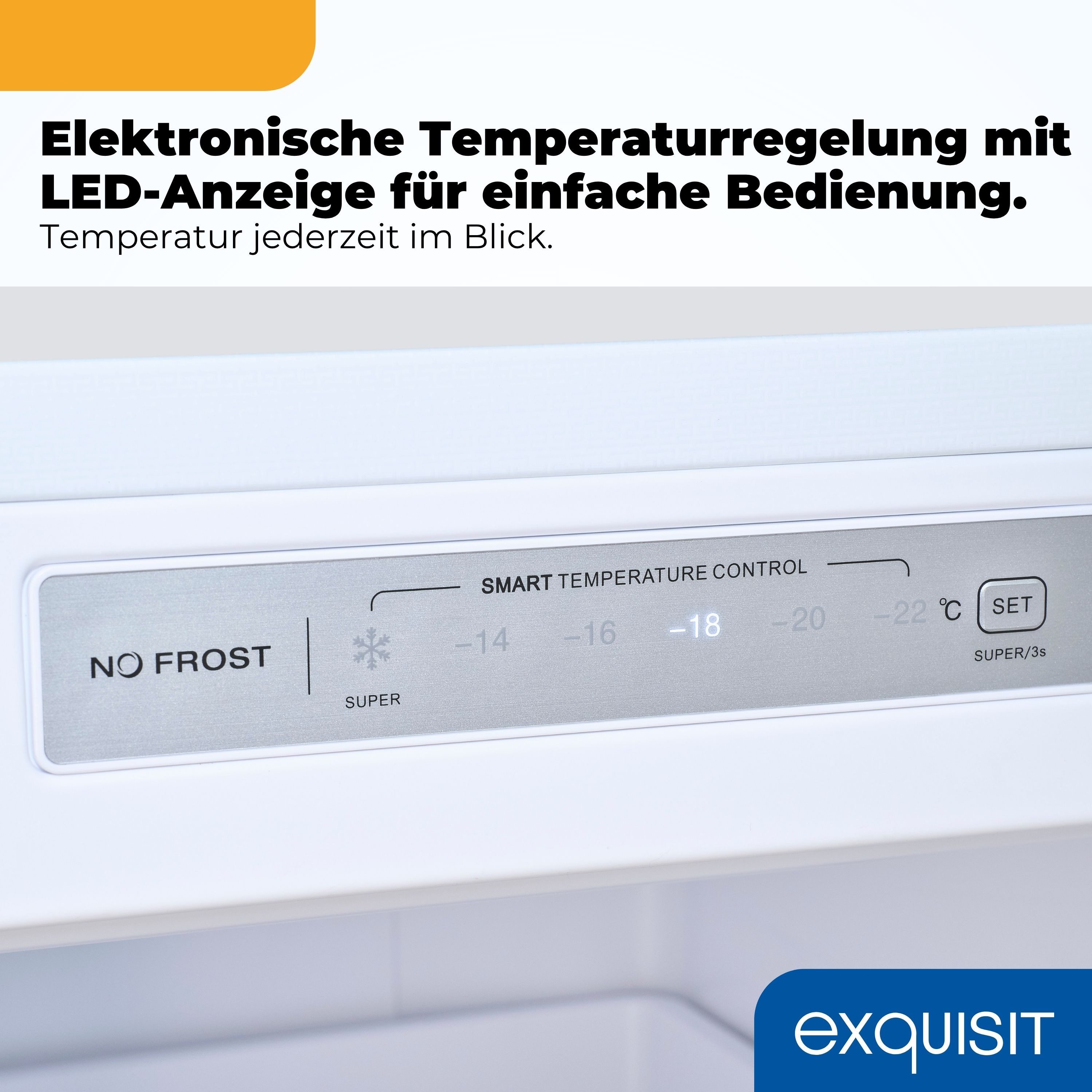 exquisit Gefrierschrank GS5271-NF-H-040D, 170.5 cm hoch, 54 cm breit – Bild 4 von 5
