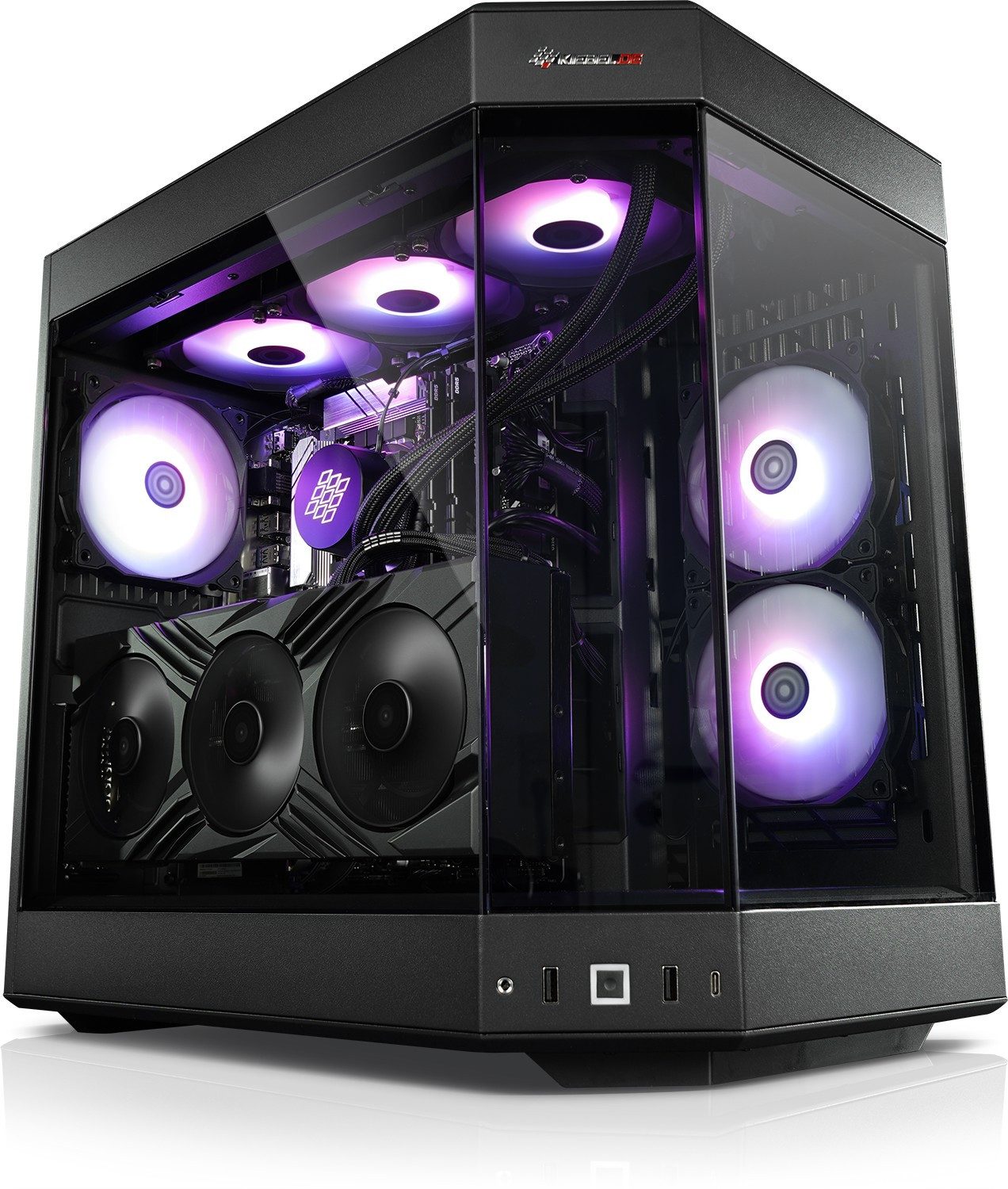 Kiebel Poseidon 14 Gaming-PC (Intel Core i7 Intel Core i7-14700KF, RTX 5070 Ti, 64 GB RAM, 2000 GB SSD, Wasserkühlung, WLAN)