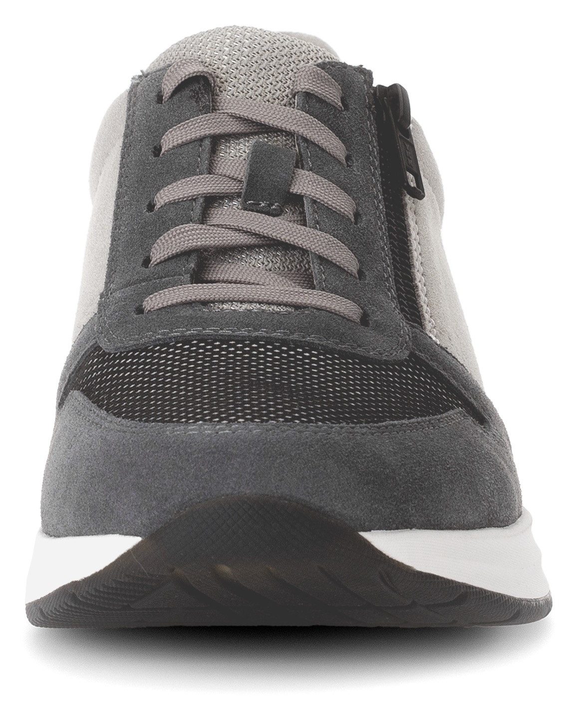 rollingsoft Keilsneaker, Freizeitschuh, Halbschuh, Schnürer mit Außenreißverschluss, G-Weite