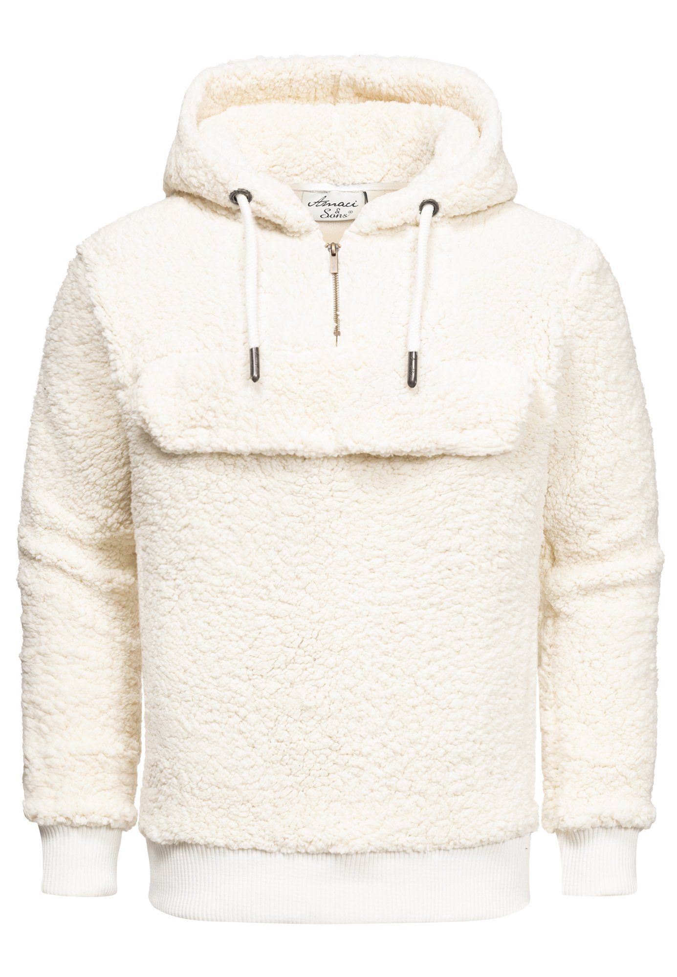 Amaci&Sons Kapuzenpullover RUXTON Windbreaker mit Teddyfell günstig online kaufen