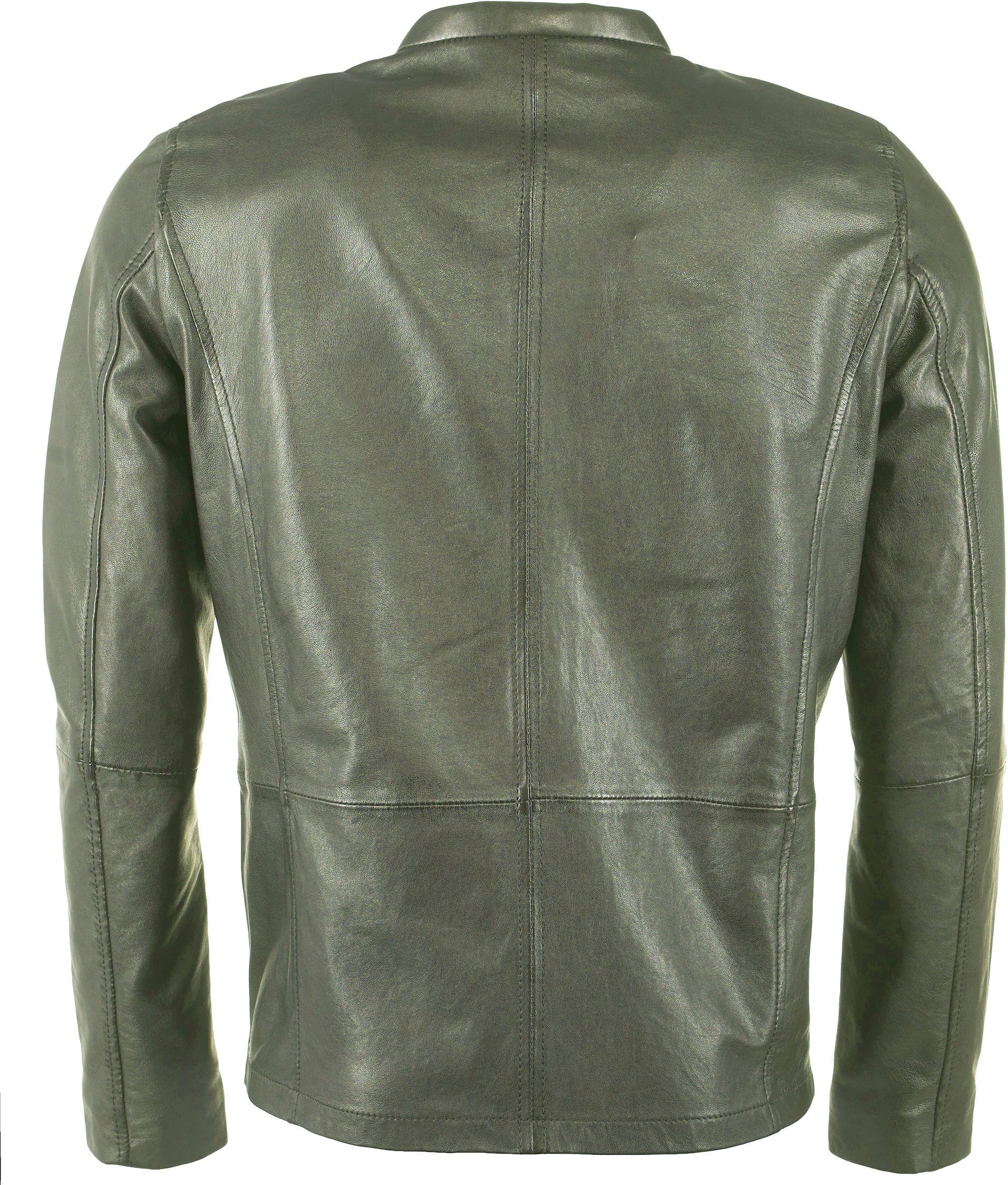 Lederjacke Maze olive