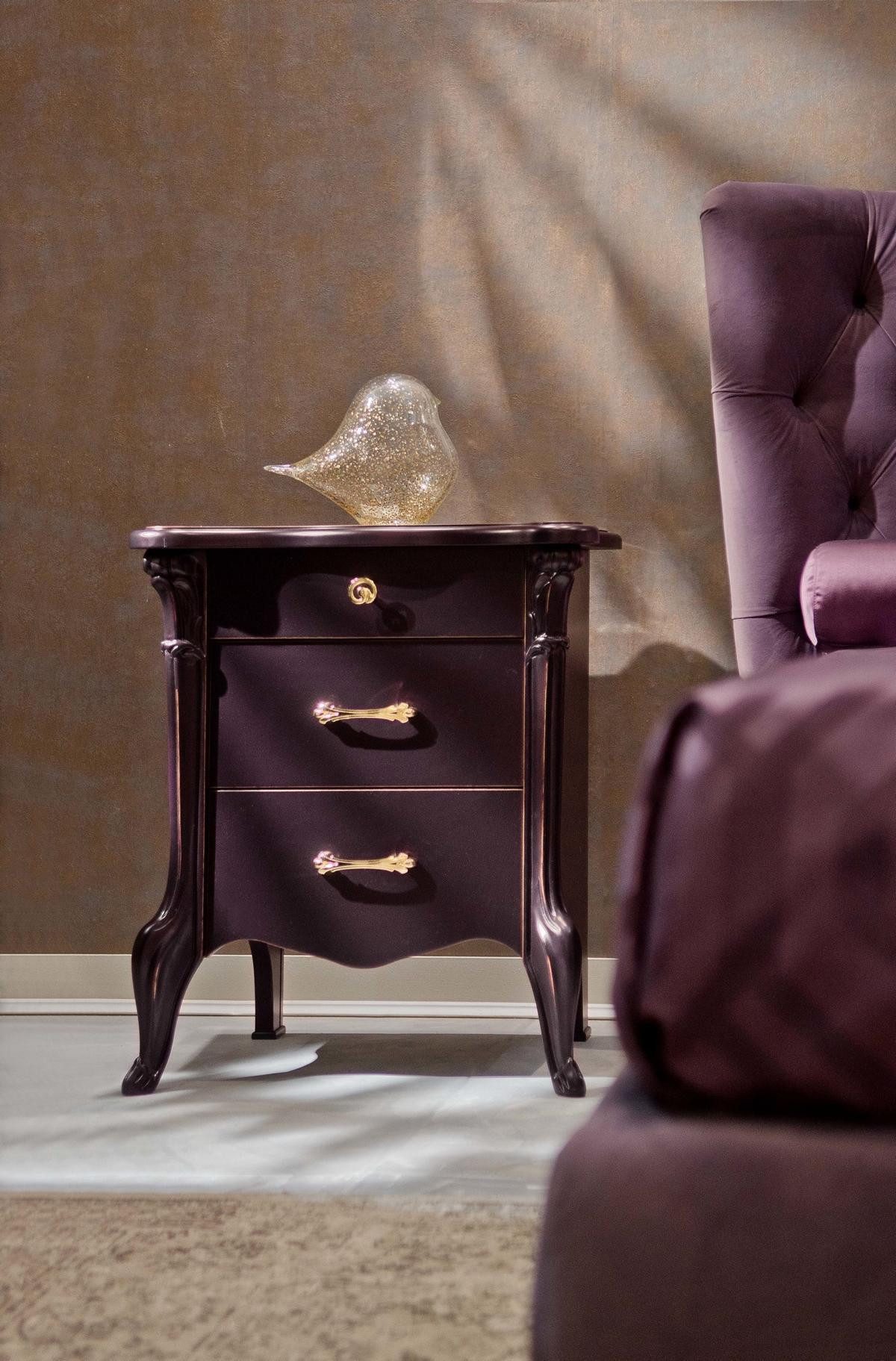 JVmoebel Nachttisch Schlafzimmer Nachttisch Beistelltisch Kommode Sideboard Holz, Made in Europa