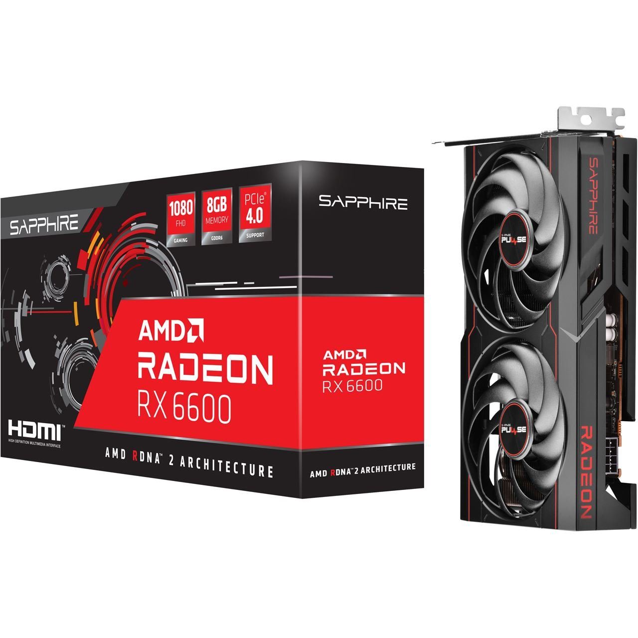 Sapphire Pulse Radeon RX 6600 Grafikkarte (8 GB)