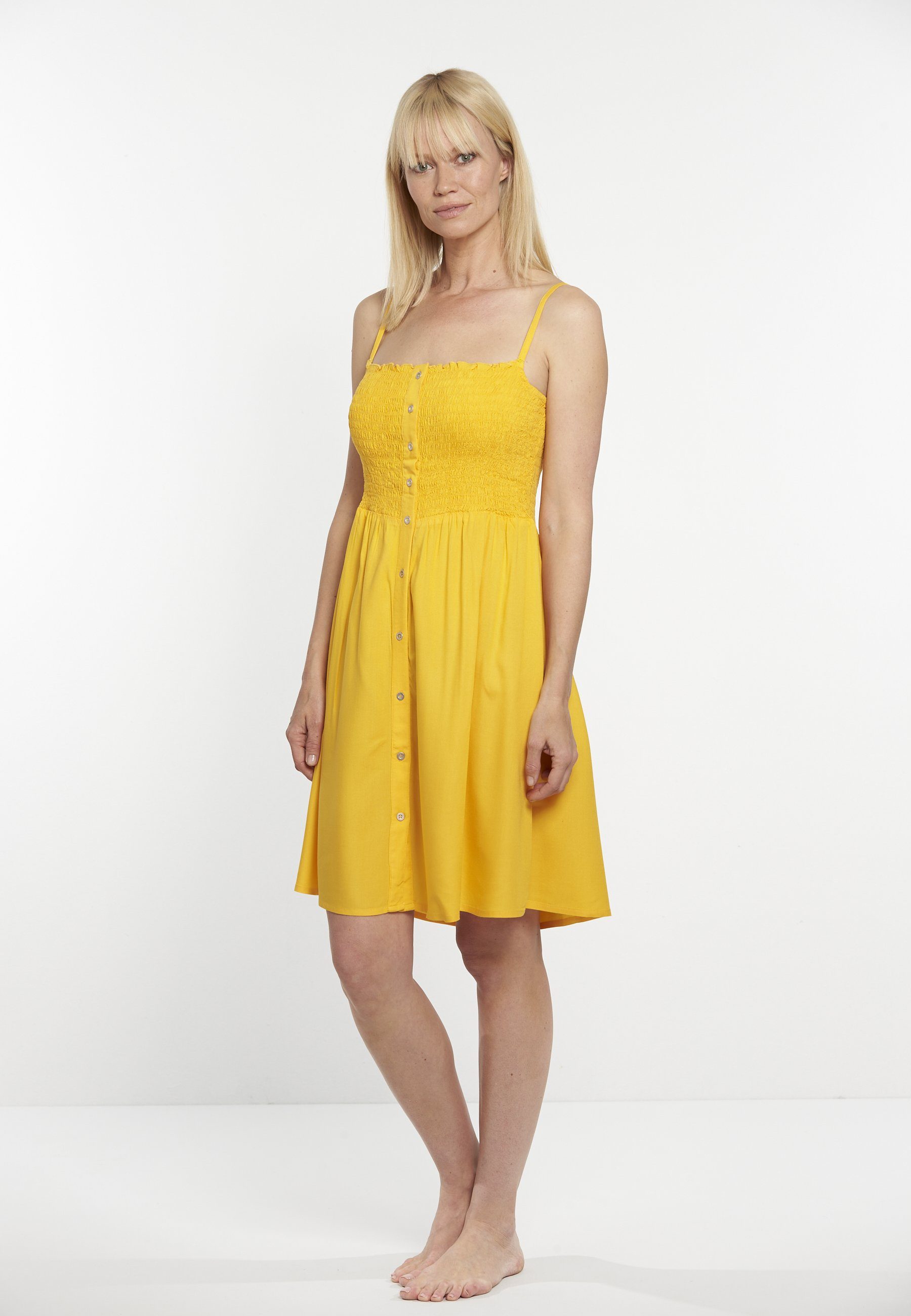 Strandkleid Kleid gelb (1-tlg) VIVID