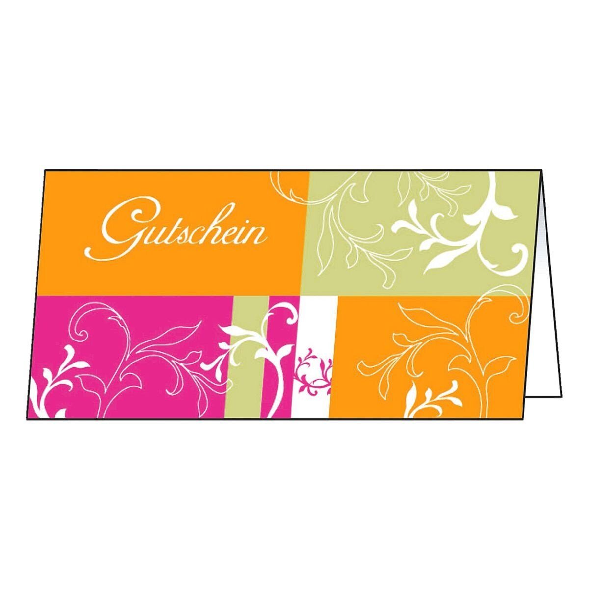 Sigel Geschenkkarte Samba, Gutscheinkarte mit Schriftzug und Innendruck, 25 Karten ohne Umschlag