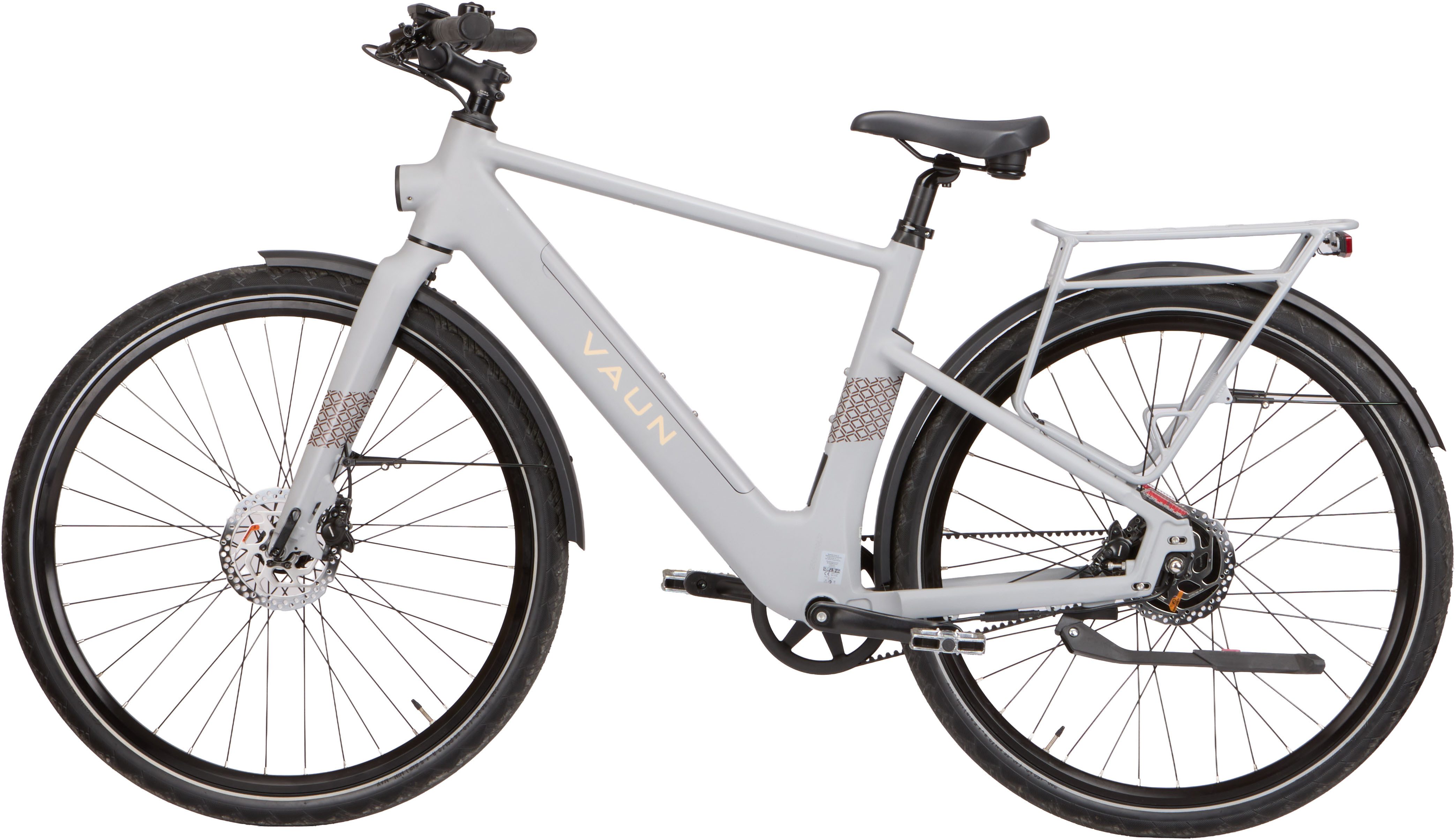 Vaun E-Bike Cityrad VAUN Sight Cityrad, Heckmotor, 417 Wh, (mit integr. Akku), Elektrofahrrad für Alltag und Einkauf
