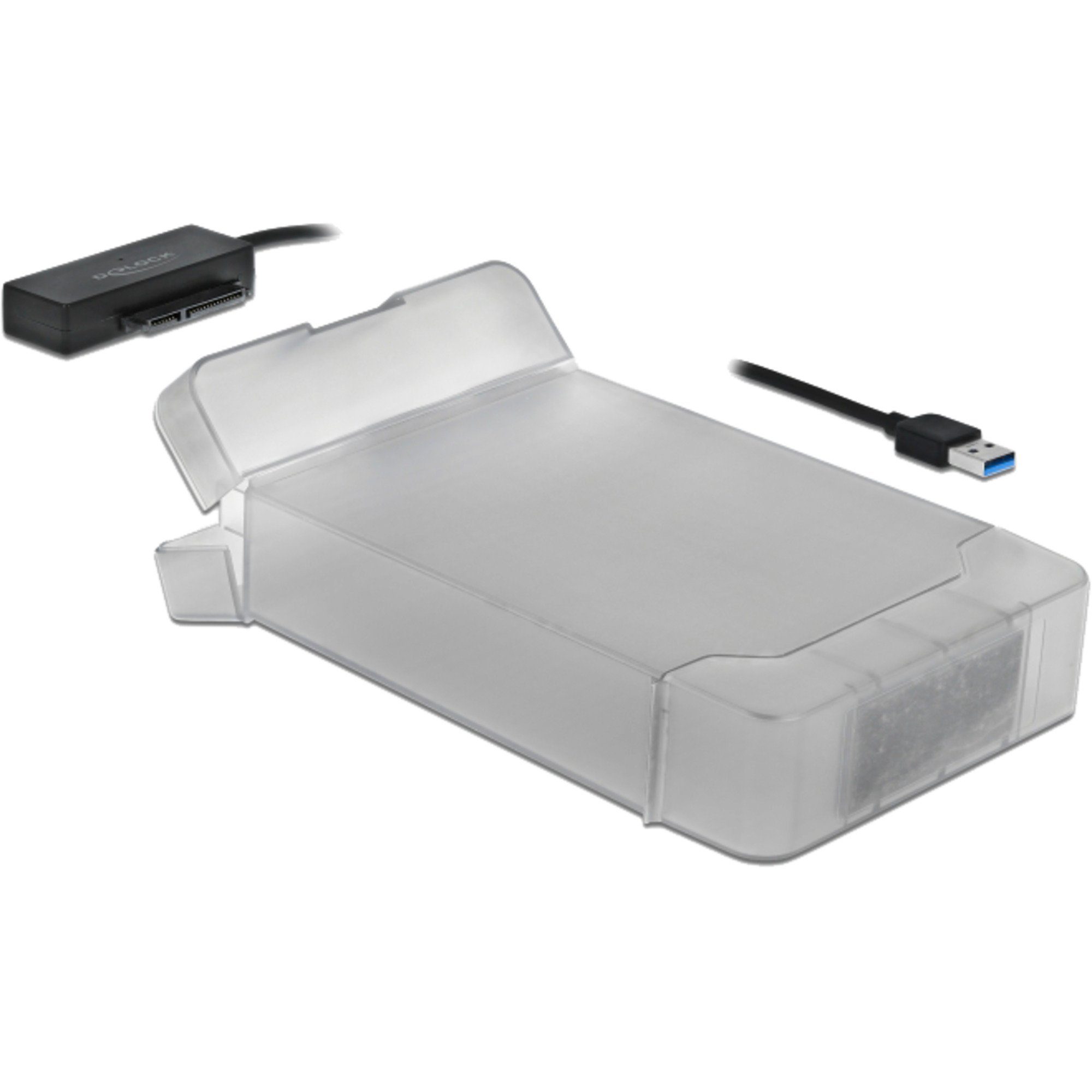 Festplatten-Gehäuse DeLOCK USB 3.2 Gen 1 Konverter, USB-A Stecker >