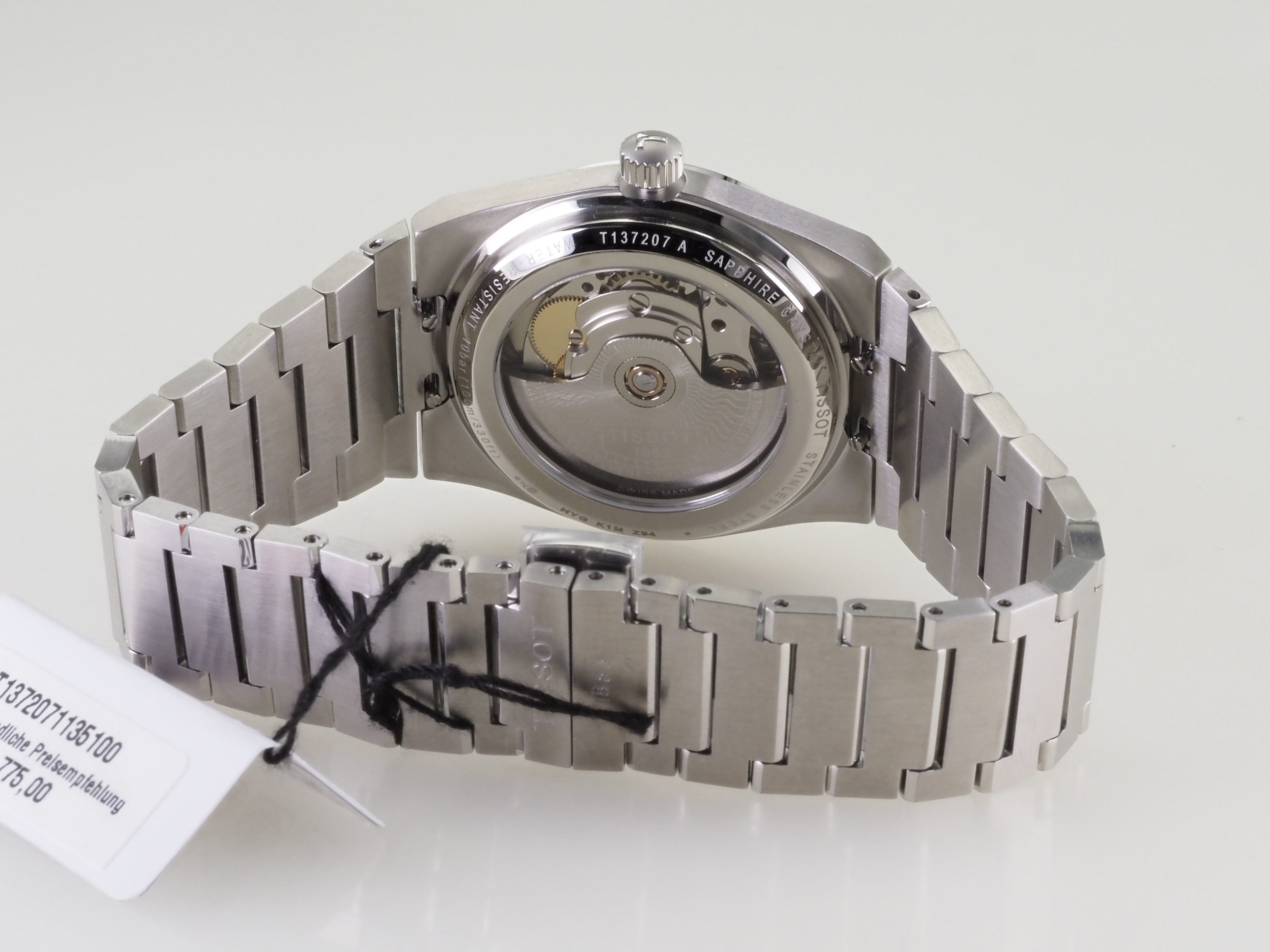 Tissot Automatikuhr schweizer Damen Uhr 35 mm Ø T1372071135100 PRX Powermatic 80, 80 Std. Gangreserve