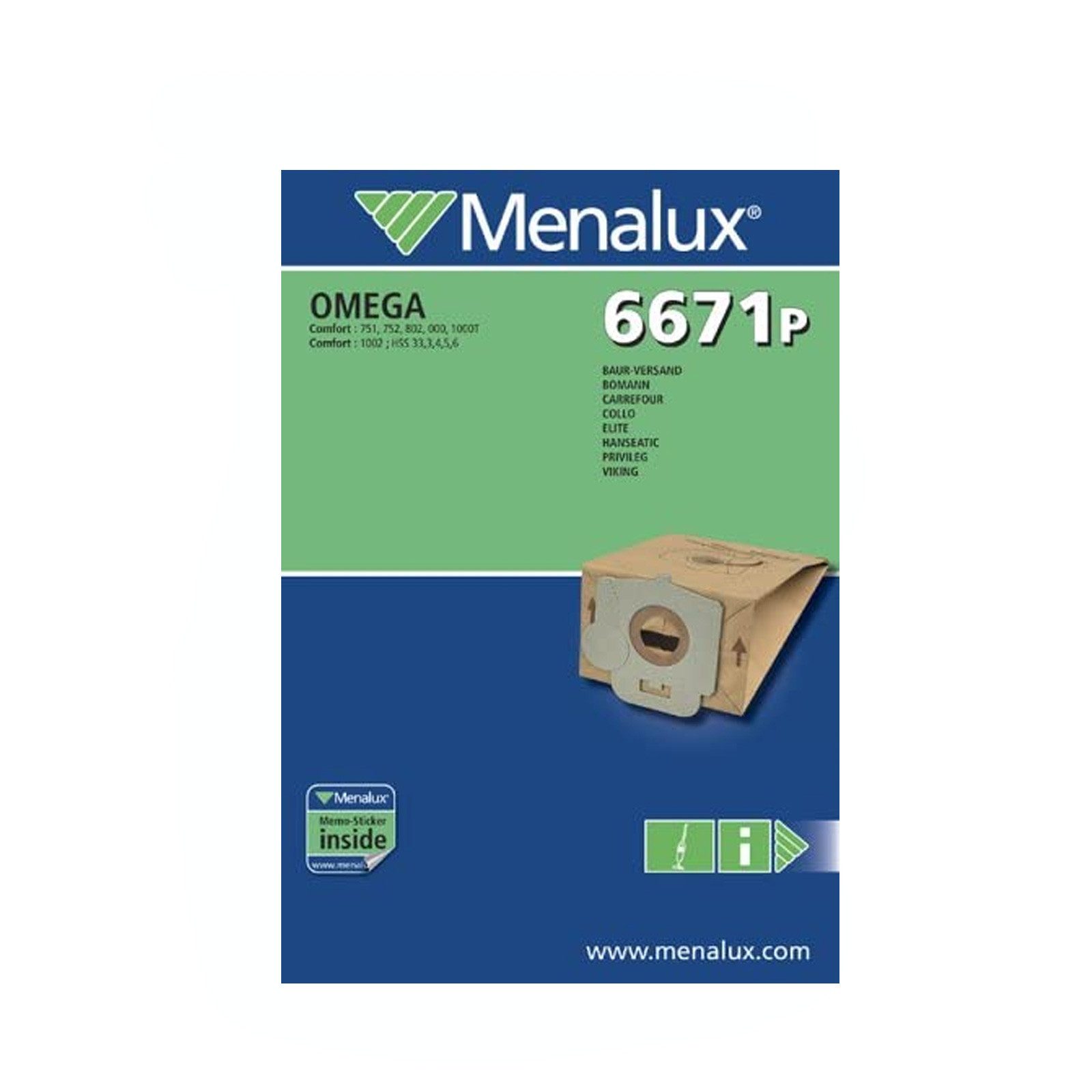 Expert Staubsaugerbeutel Menalux 6671 P