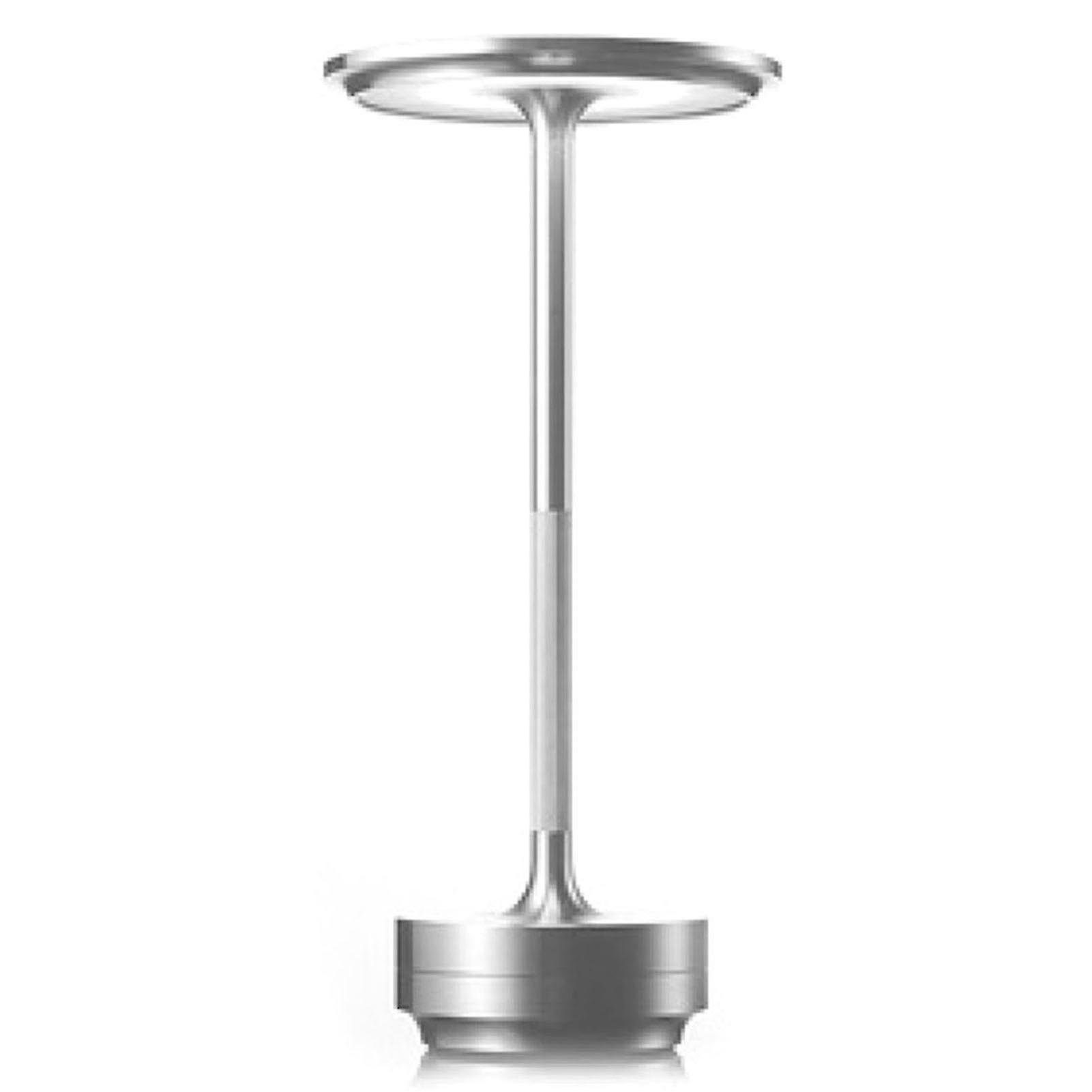 Tisch-Tageslichtlampe Tischlampe LED Akku spriztwassergeschützt, Aluminium LED Touch
