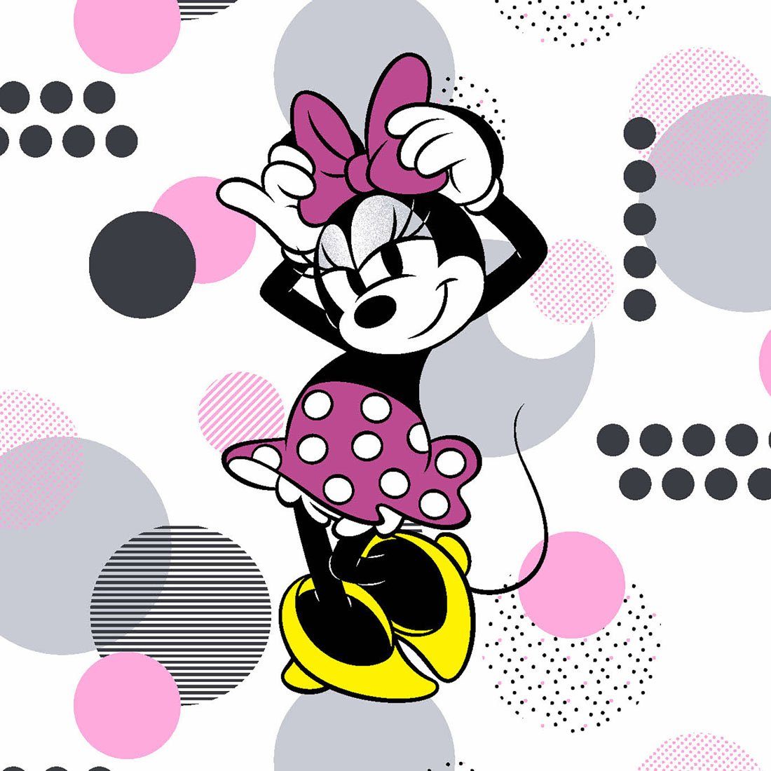 "Running Bunt Minnie Maus" mit Funktionsbluse Kasack Cherokee bedruckter Damen Motiv Circles Kasack