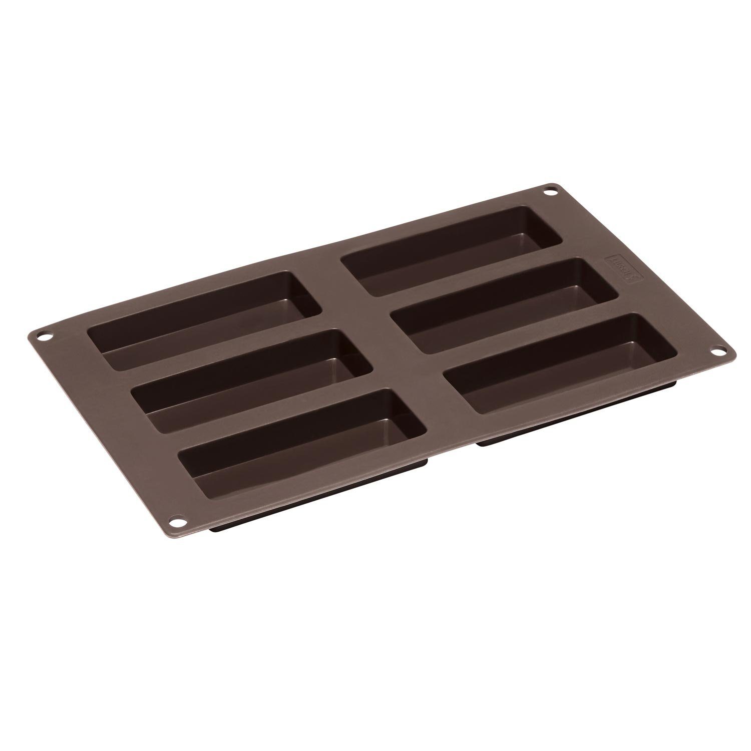 Lurch Backform für Müsliriegel 30 x 17,5 braun 6-fach Silikon