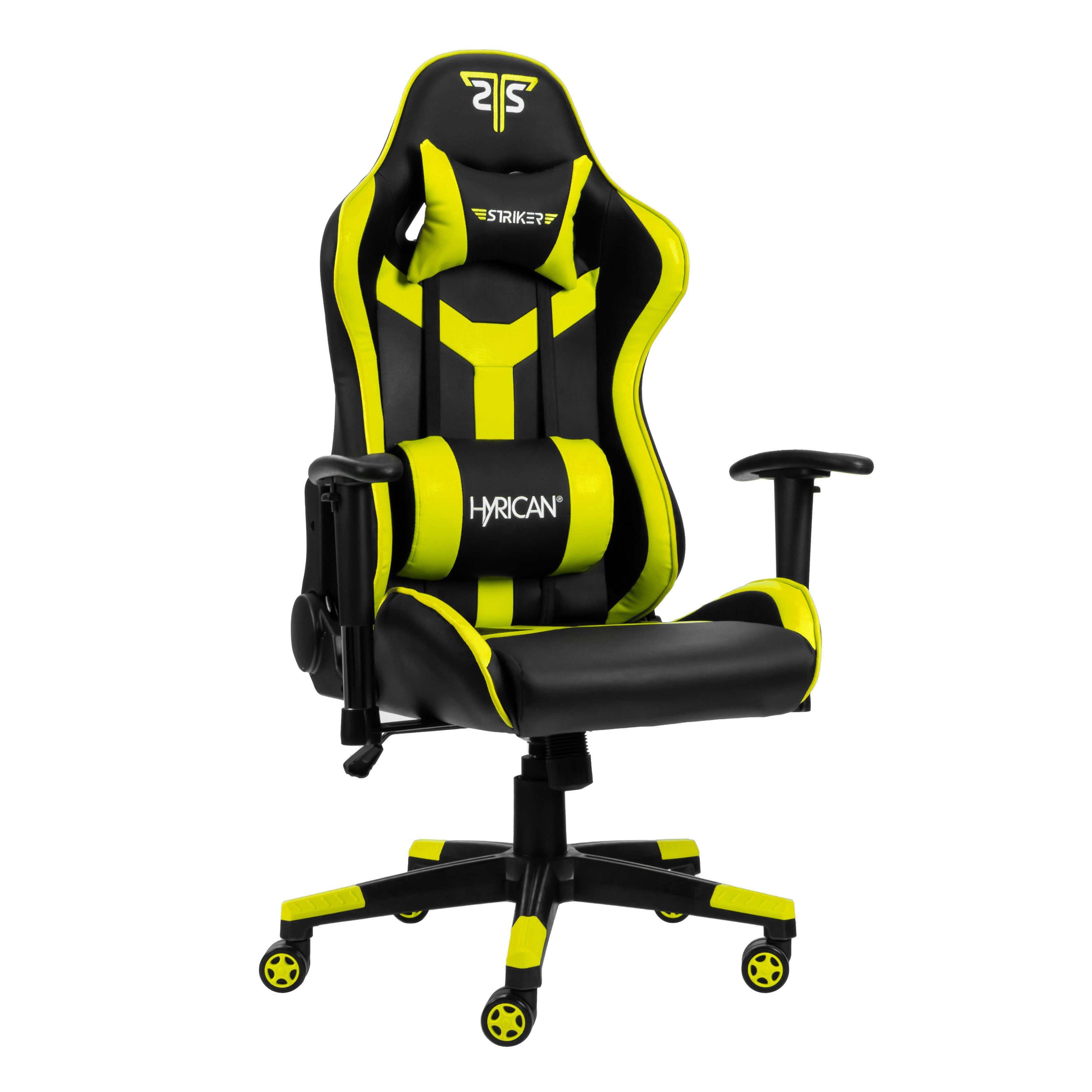 Hyrican Gaming-Stuhl "Striker Copilot" schwarz/gelb, Kunstleder, günstig online kaufen