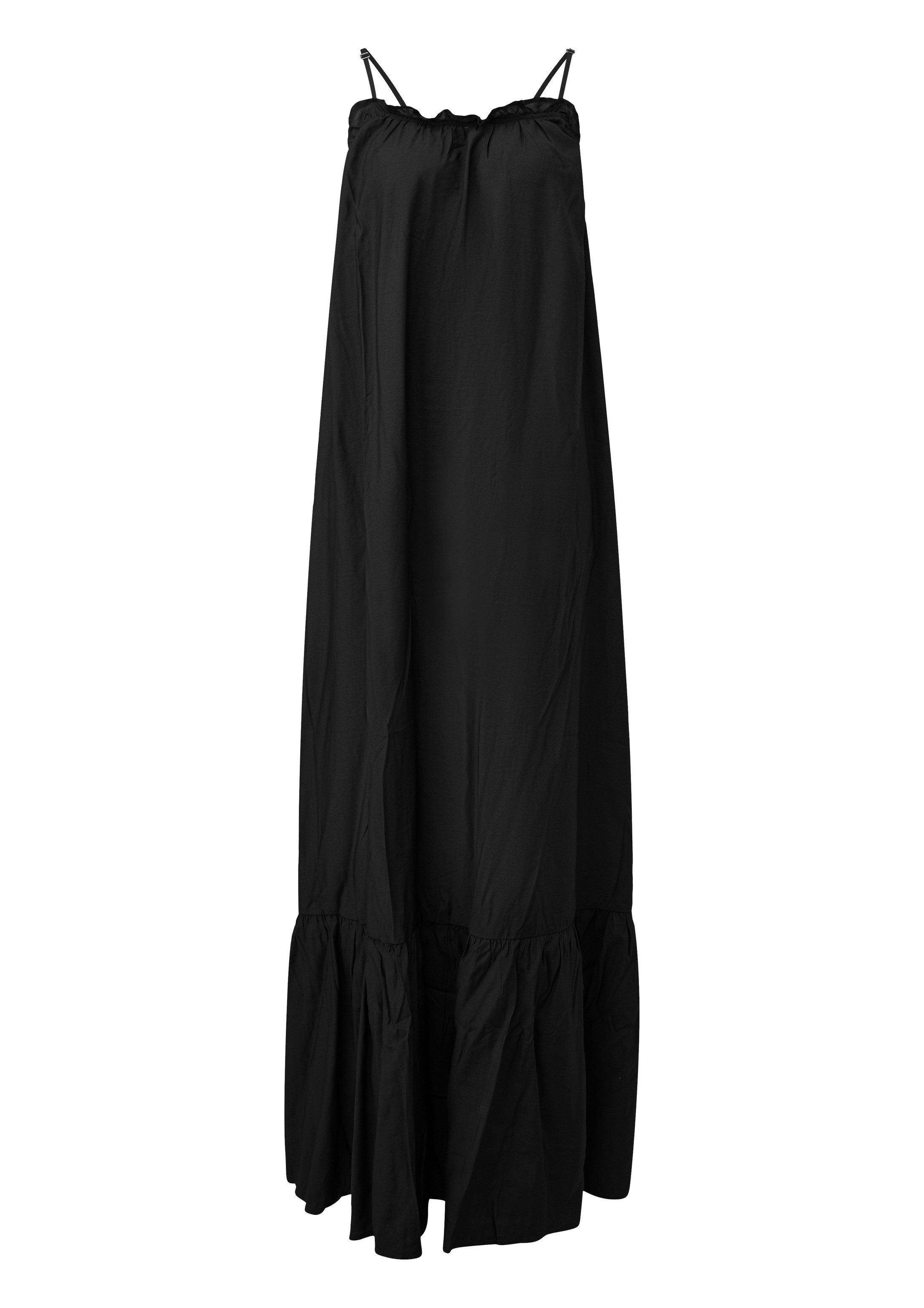 QS Maxikleid Kleid Langes Viskosemix-Kleid