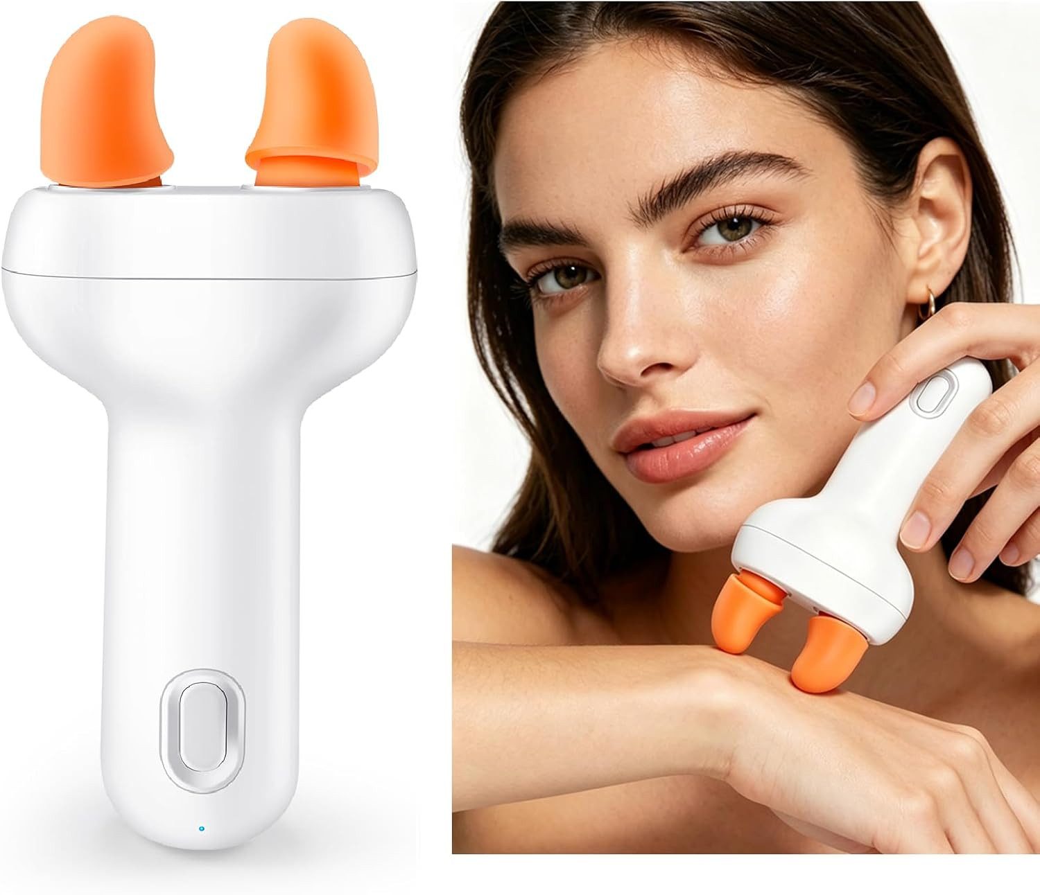 FELIXLEO Massagegerät Mini Handmassagegerät Shiatsu Knetfunktion ultraleise aufladbar, 1-tlg.