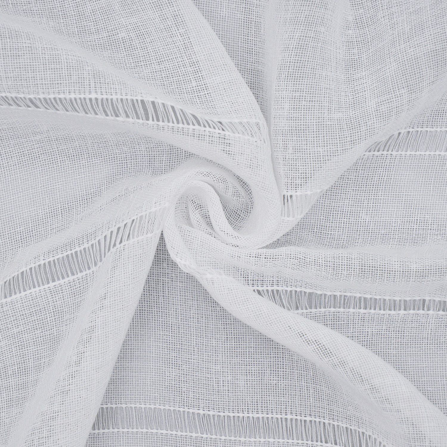 Gerster Scheibengardine Olga (1 St), Ösen, halbtransparent, Halbtransparente Scheibengardine "Olga"