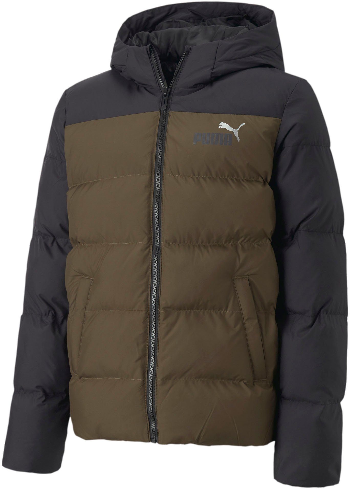 PUMA Steppjacke »Colourblock Polyball Hooded Jacket«