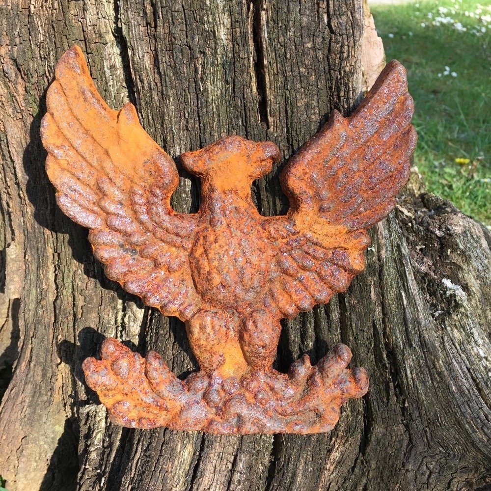 Antikas Gartenfigur Türdekoration Adler Gartenmauer Dekoration - Wanddekoration