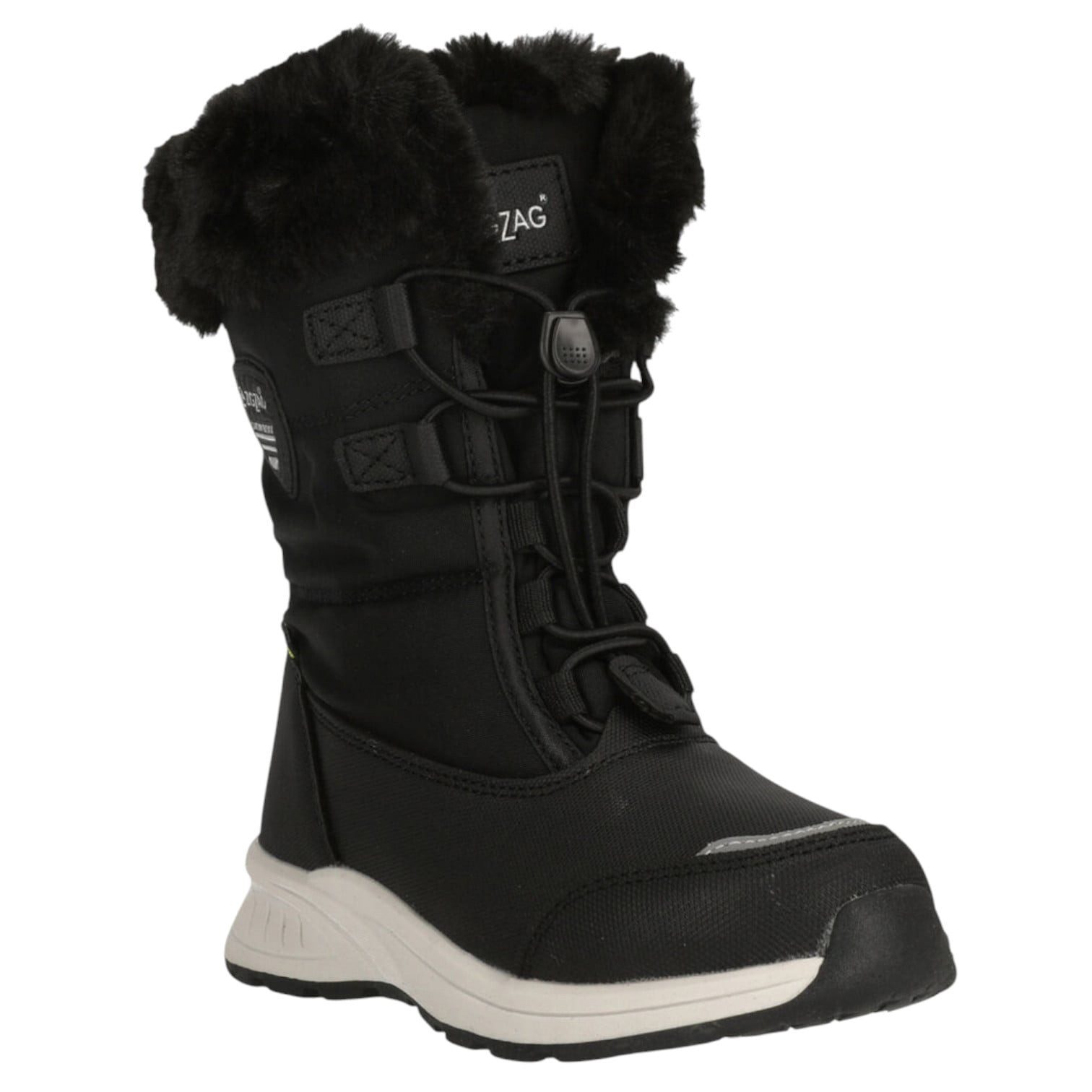 ZIGZAG Wesend Boot WP (wasserdicht, warm, gefüttert) schwarz Mädchen Winterstiefel