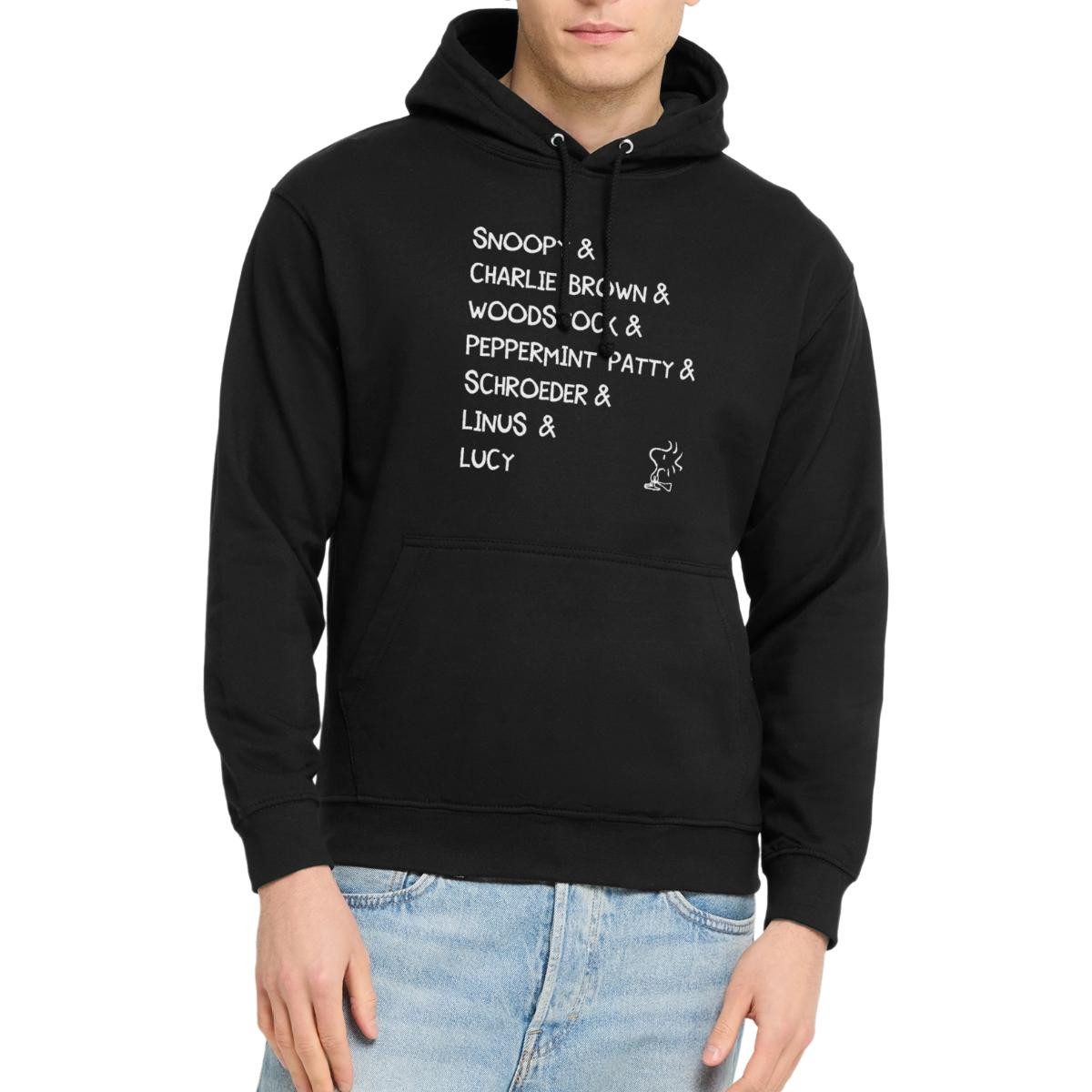 Spreadshirt Hoodie Peanuts Snoopy & Charlie Brown & Woodstock Charaktere Unisex Hoodie (1-tlg)