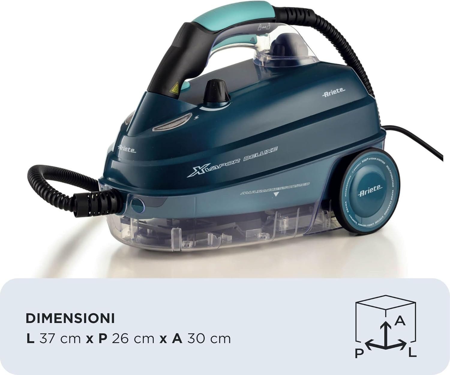 Ariete Dampfreiniger Deluxe 4146 XVapor fahrbarer