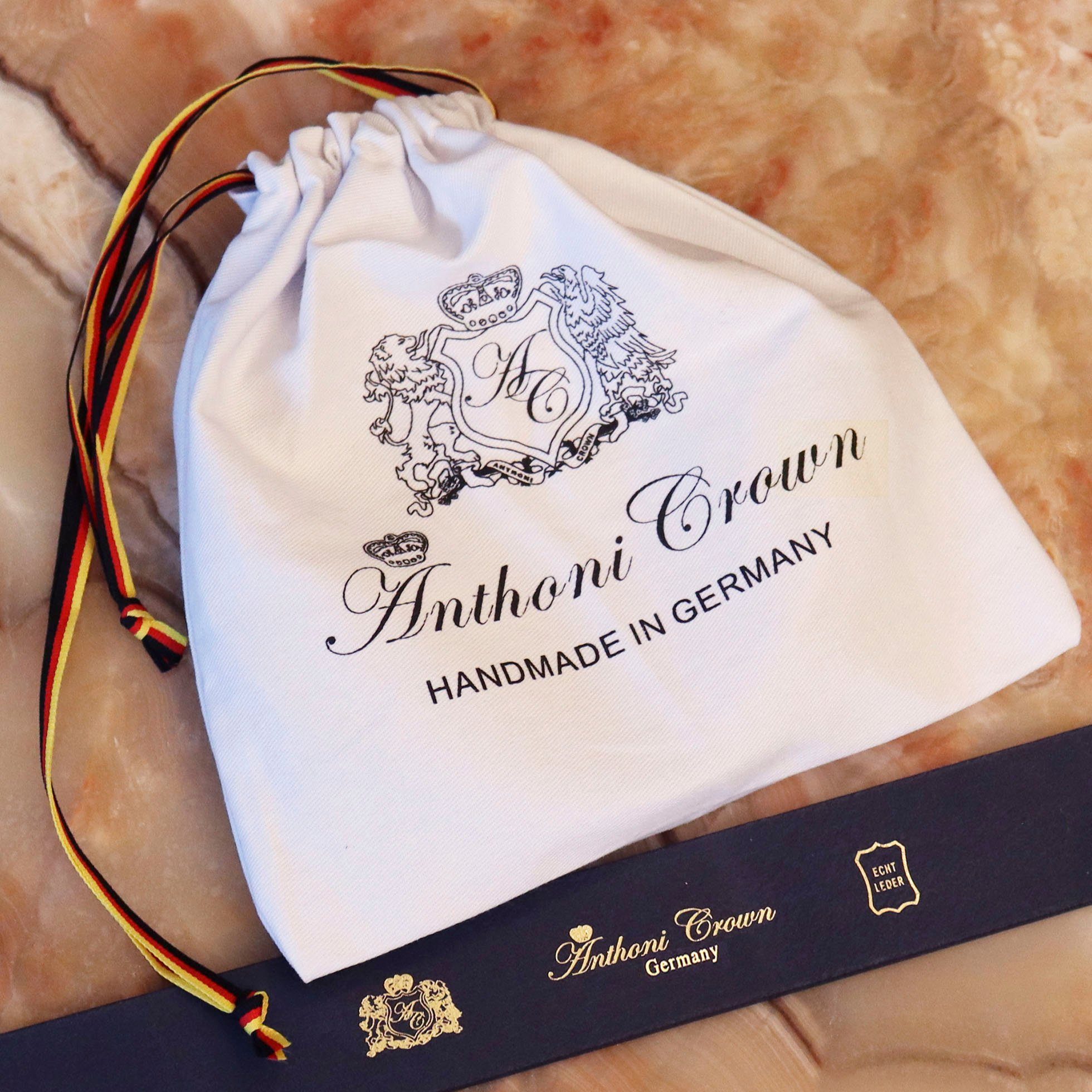 Anthoni Crown Ledergürtel mit Flecht-Prägung günstig online kaufen